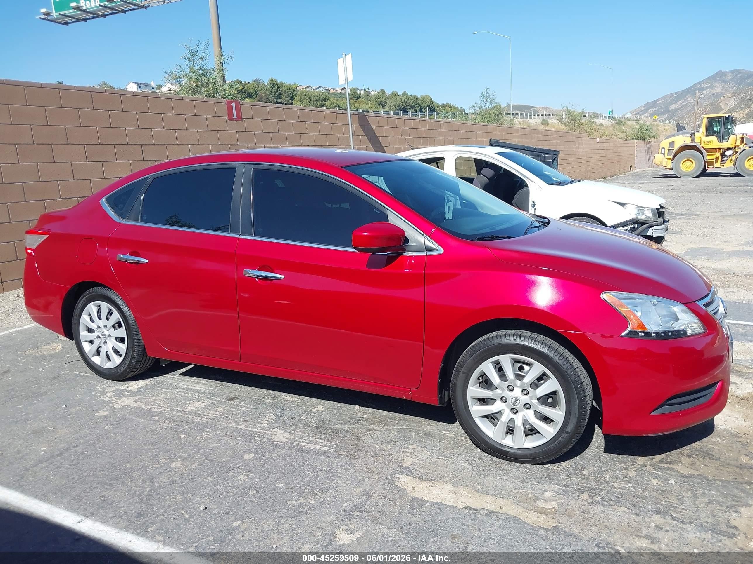 2014 Nissan Sentra Fe+ S/fe+ Sv/s/sl/sr/sv Red vin: 3N1AB7AP2EY237771