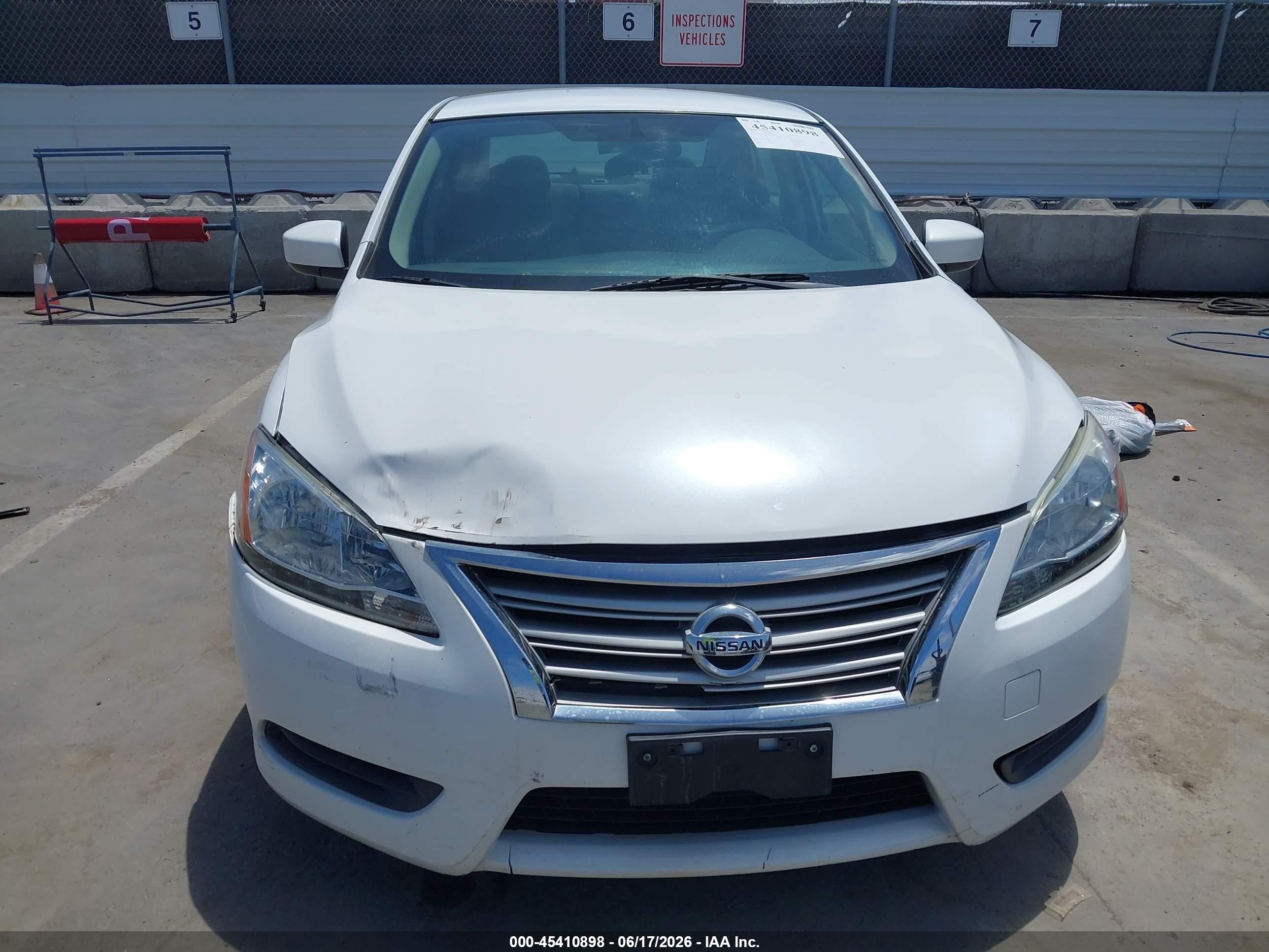 2014 Nissan Sentra S White vin: 3N1AB7AP2EY238273