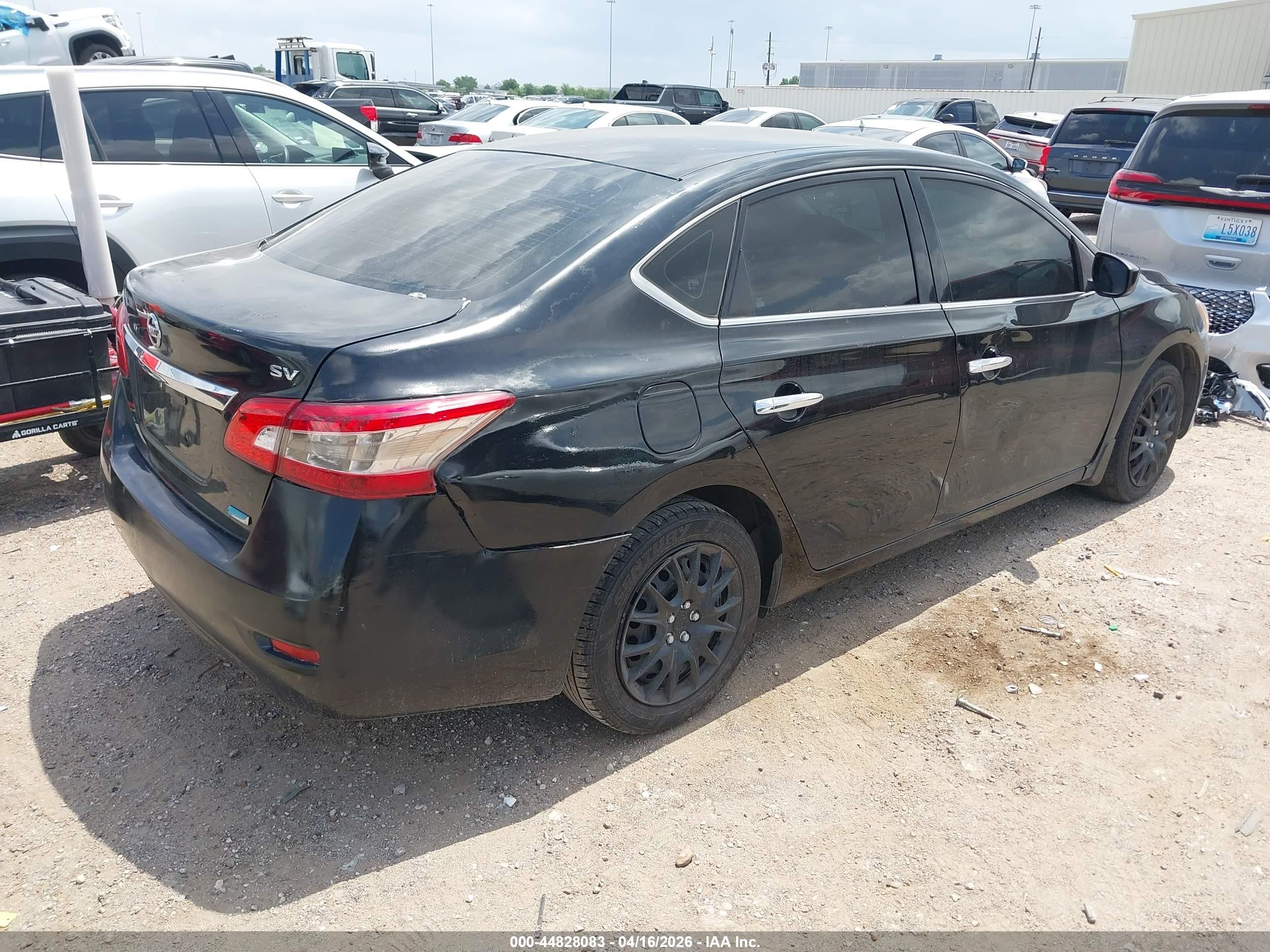 2014 Nissan Sentra Fe+ S/fe+ Sv/s/sl/sr/sv Black vin: 3N1AB7AP2EY238418