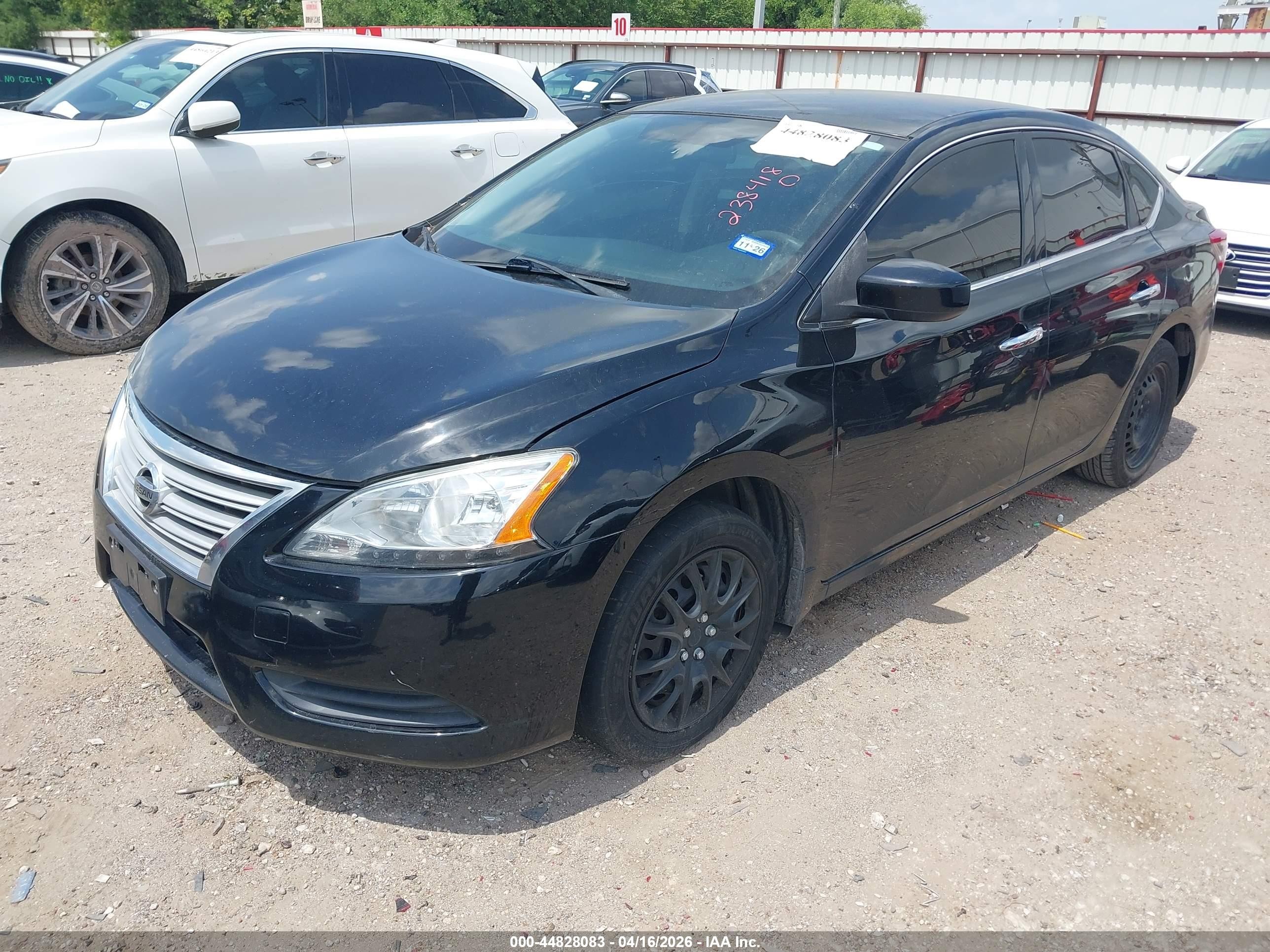 2014 Nissan Sentra Fe+ S/fe+ Sv/s/sl/sr/sv Black vin: 3N1AB7AP2EY238418