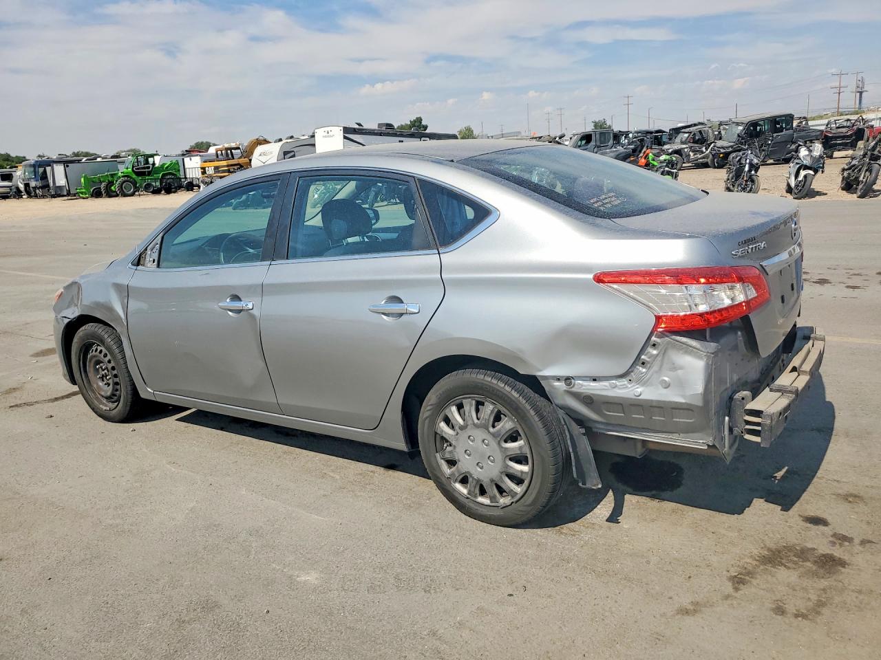 2014 Nissan Sentra S Silver vin: 3N1AB7AP2EY242680