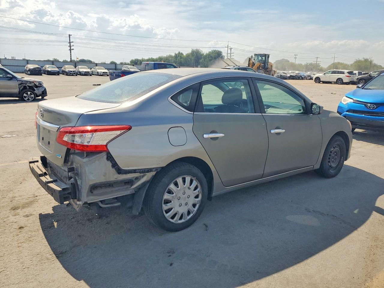 2014 Nissan Sentra S Silver vin: 3N1AB7AP2EY242680