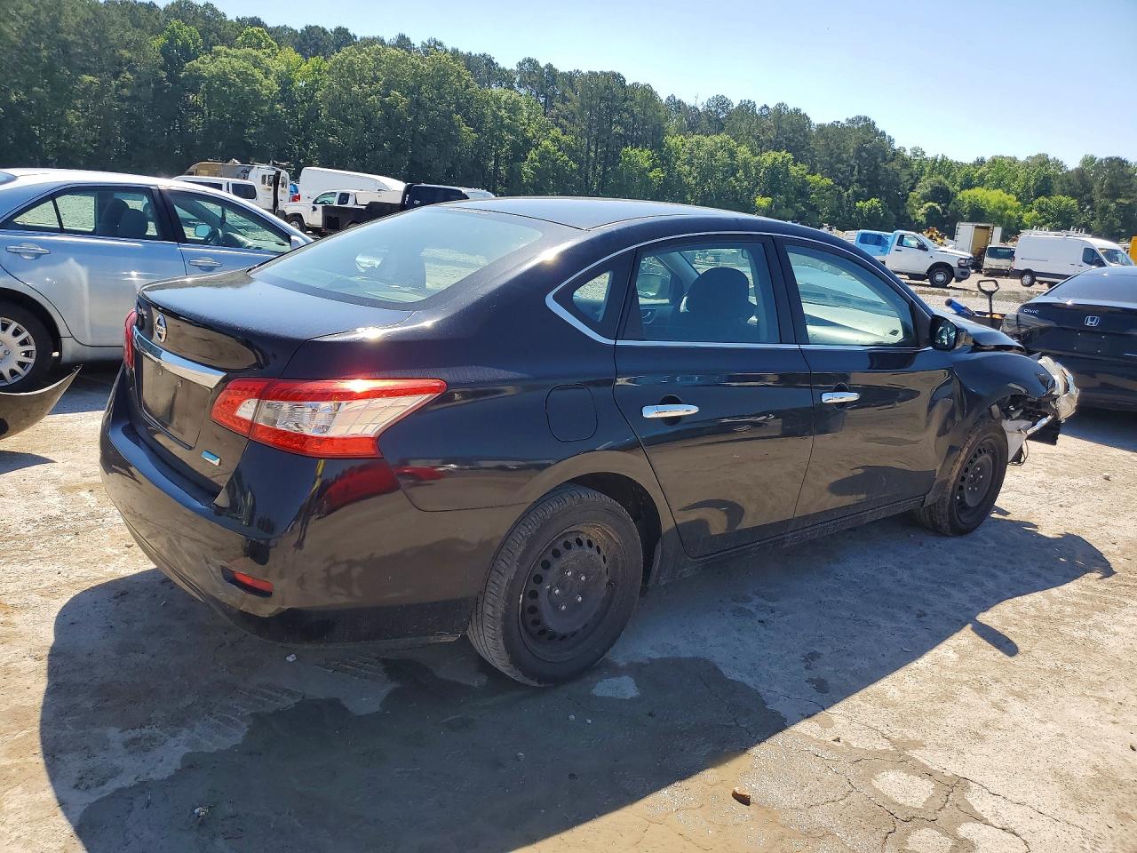 2014 Nissan Sentra S Black vin: 3N1AB7AP2EY246275