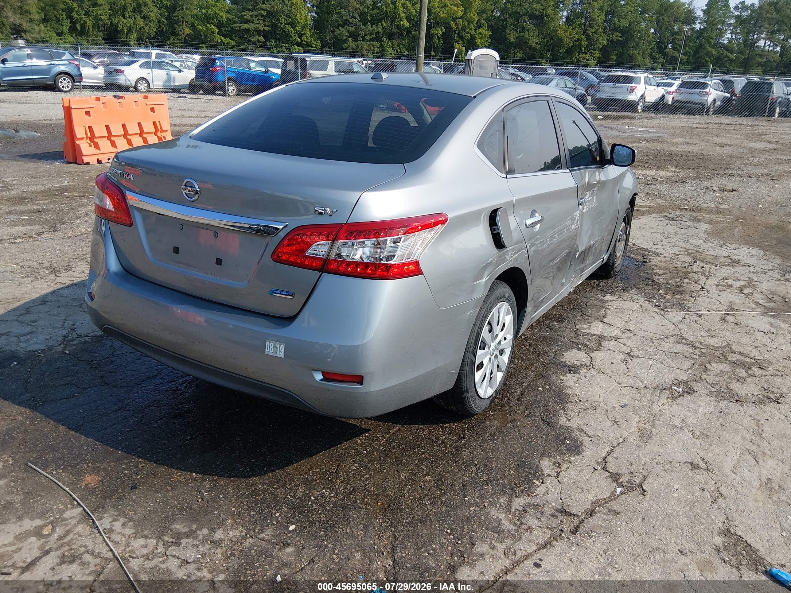 2014 Nissan Sentra Sv Gray vin: 3N1AB7AP2EY250780