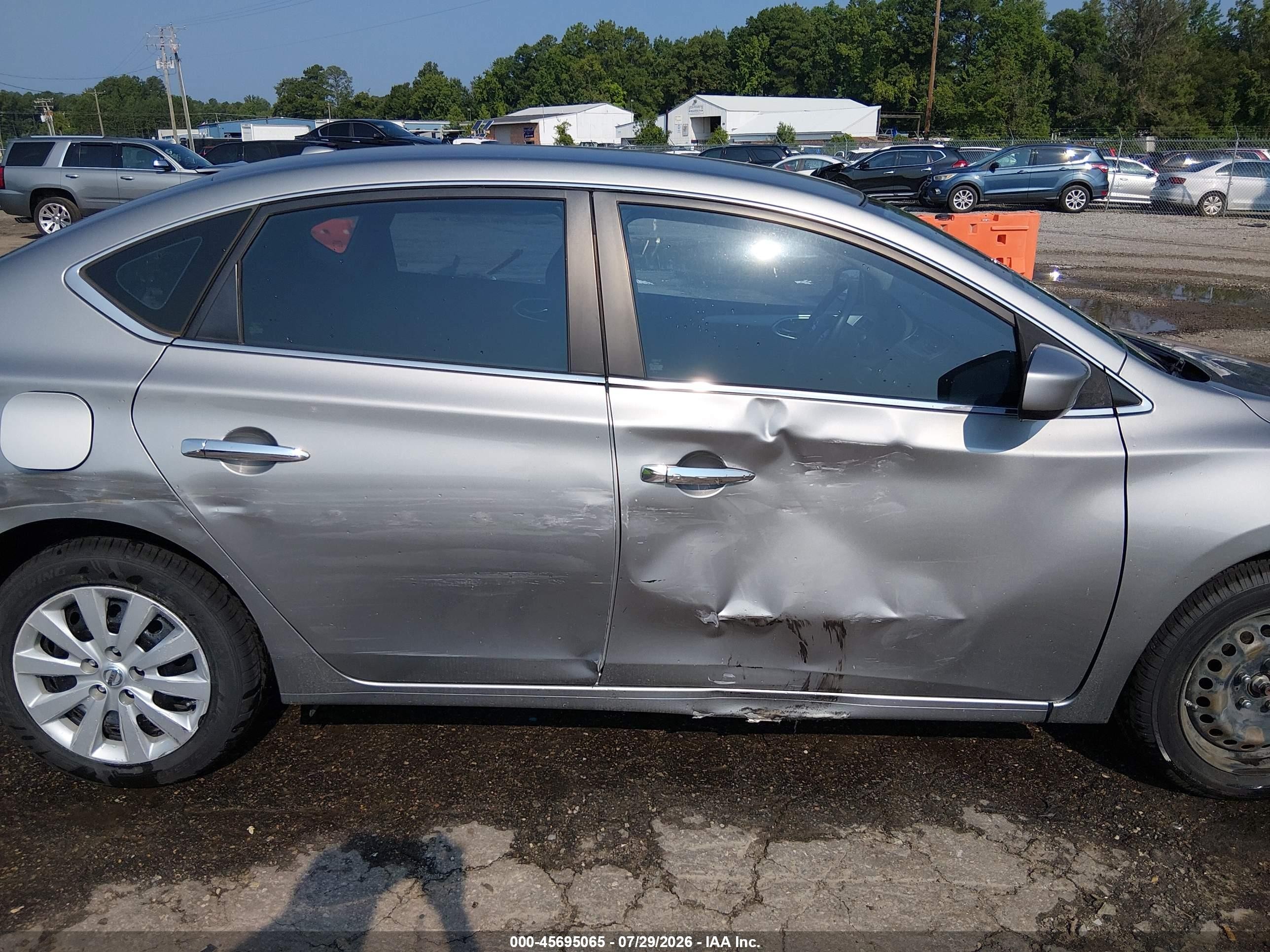 2014 Nissan Sentra Sv Gray vin: 3N1AB7AP2EY250780