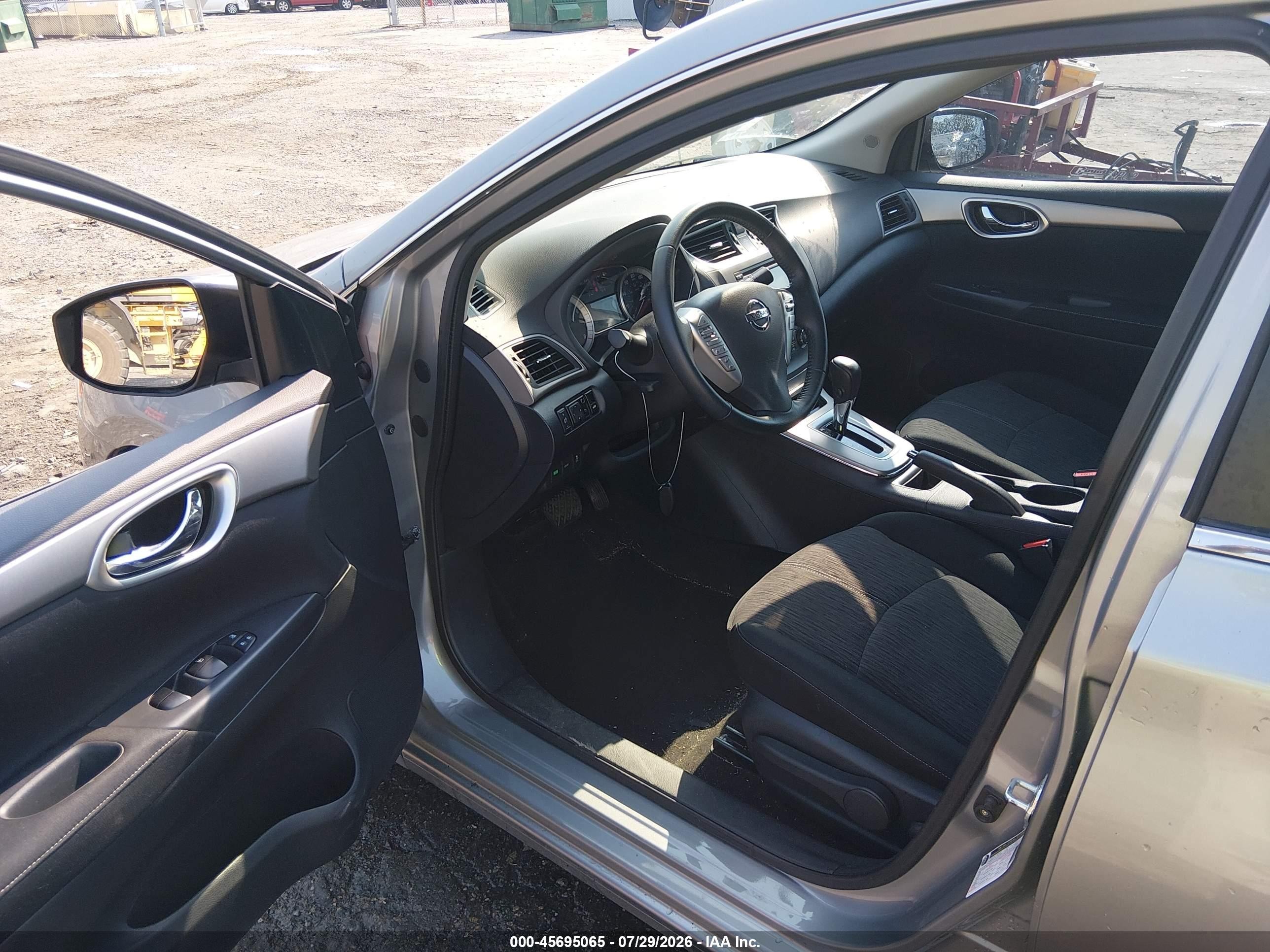 2014 Nissan Sentra Sv Gray vin: 3N1AB7AP2EY250780
