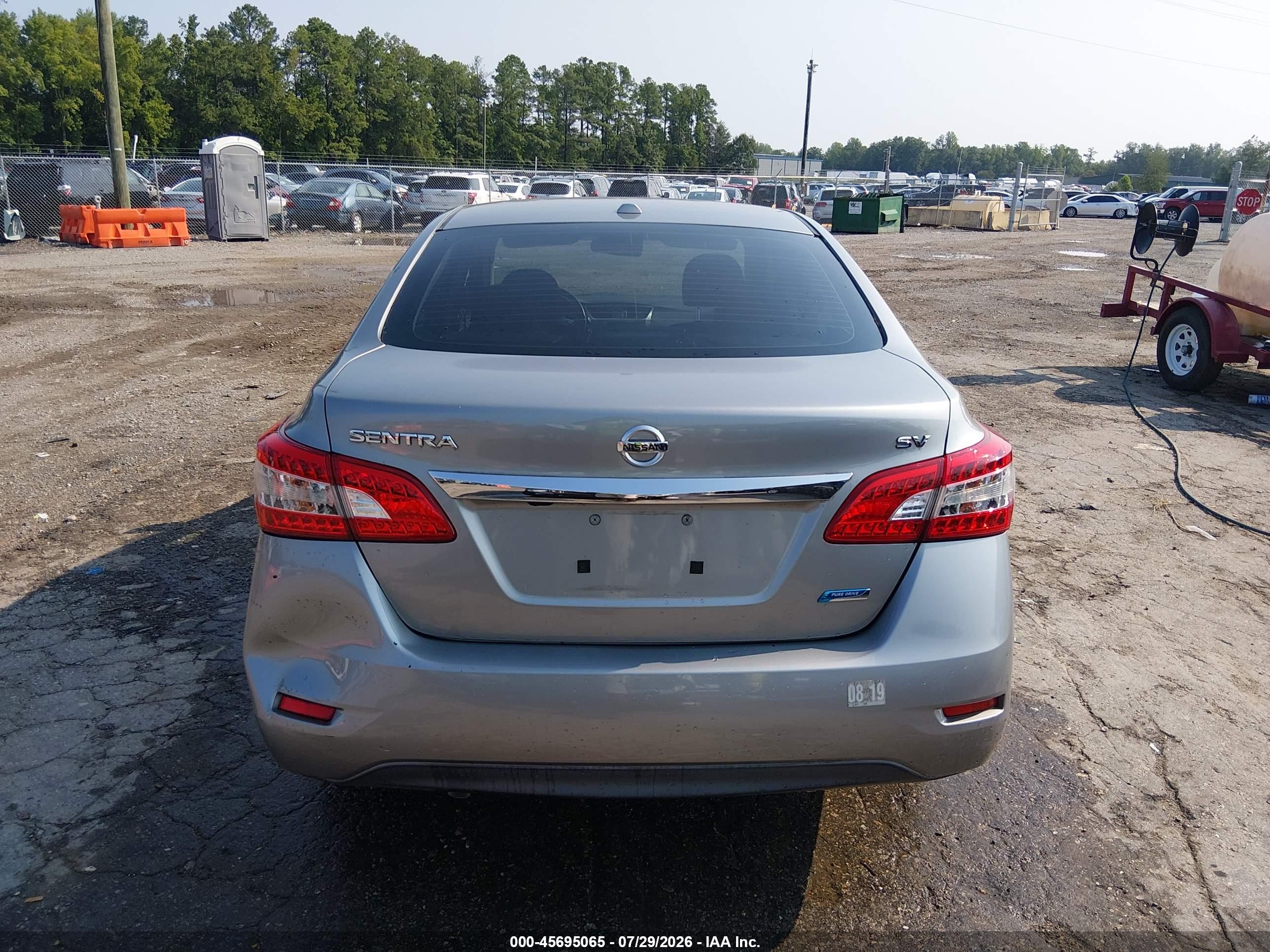 2014 Nissan Sentra Sv Gray vin: 3N1AB7AP2EY250780