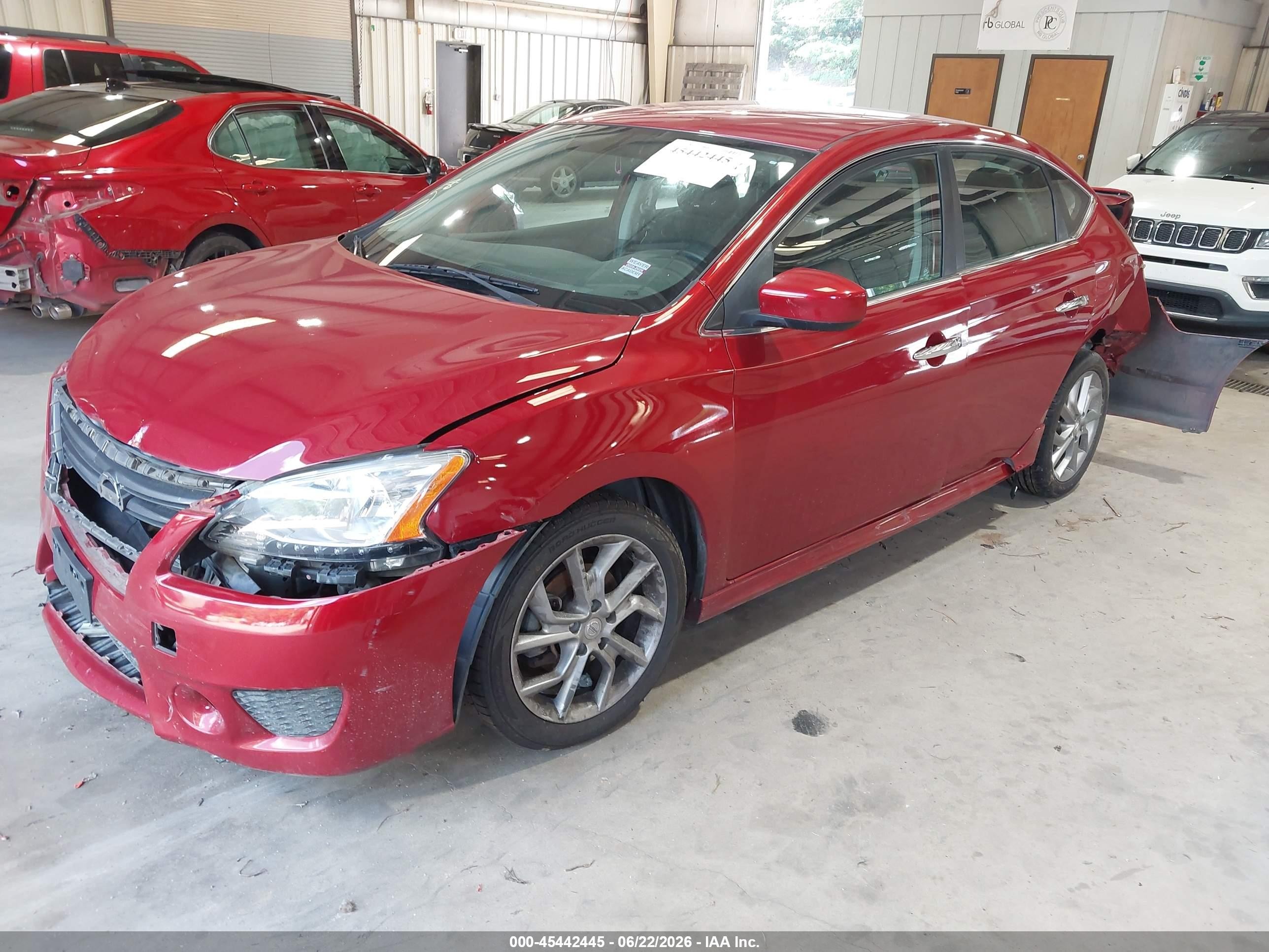 2014 Nissan Sentra Sr Красный vin: 3N1AB7AP2EY254716