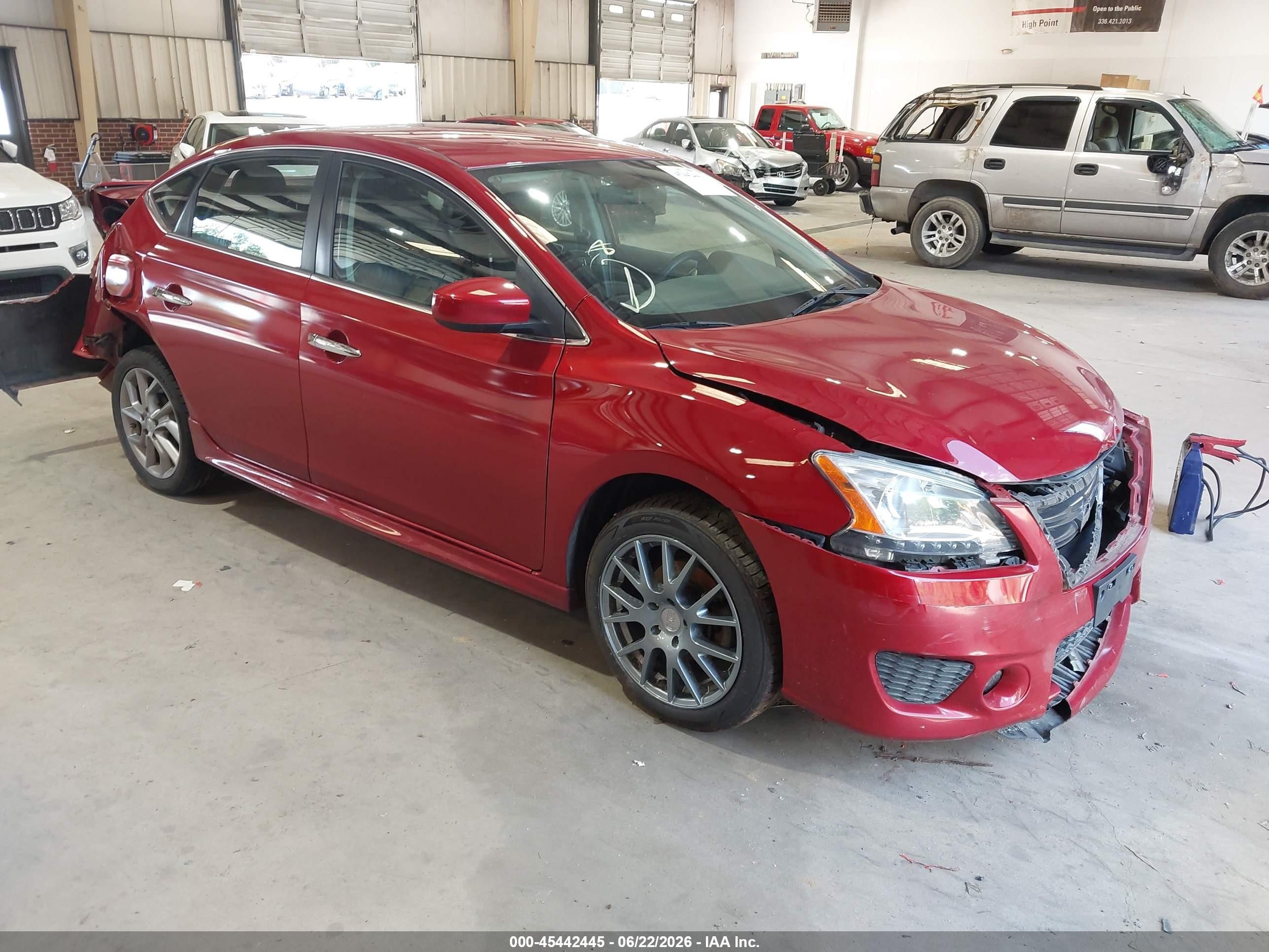 2014 Nissan Sentra Sr Red vin: 3N1AB7AP2EY254716