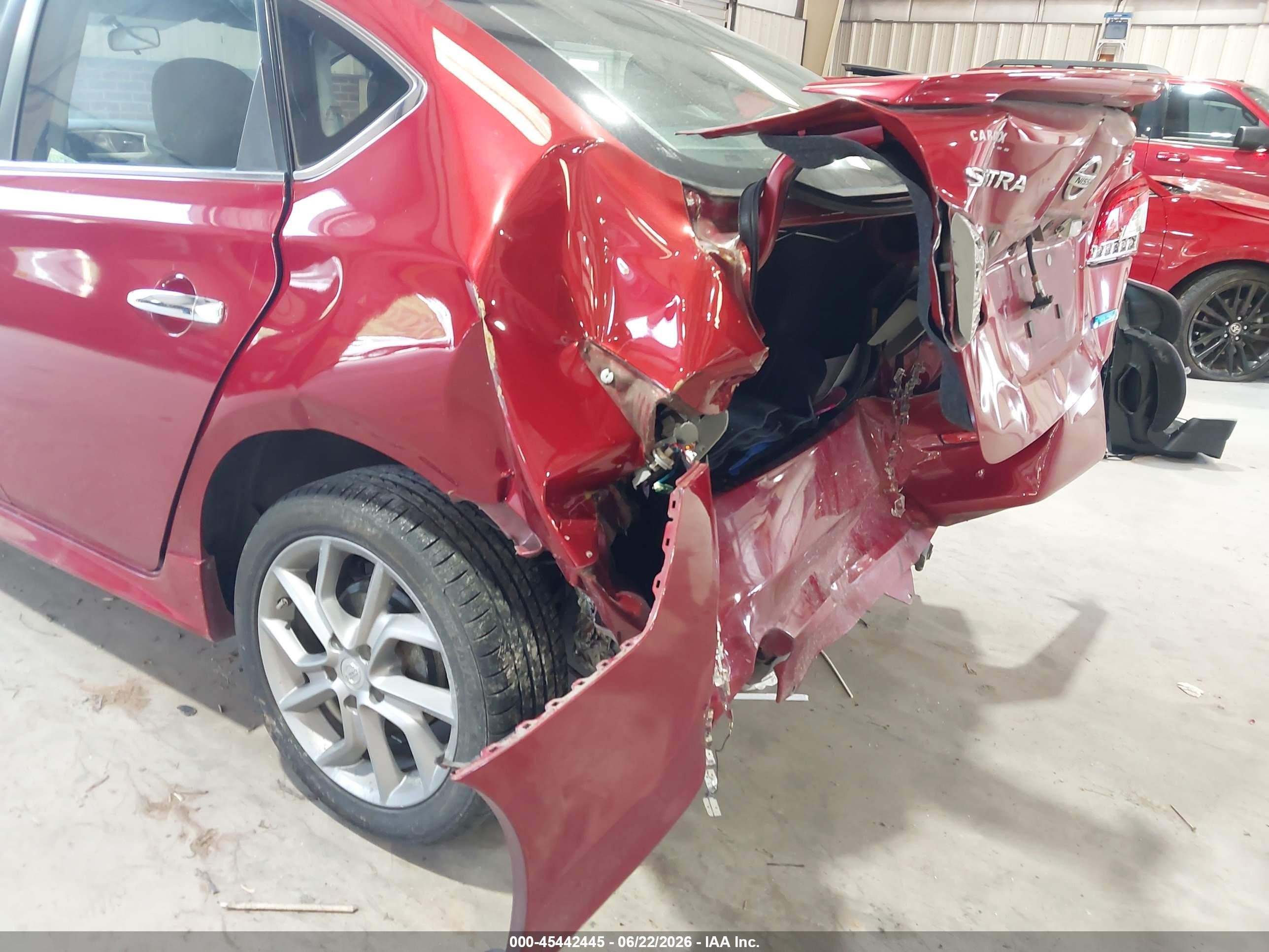 2014 Nissan Sentra Sr Красный vin: 3N1AB7AP2EY254716
