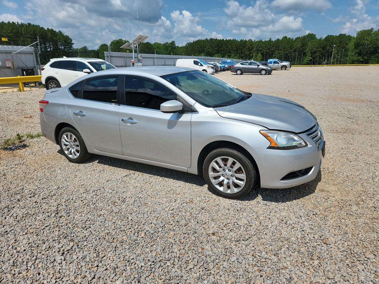 2014 Nissan Sentra Sv Silver vin: 3N1AB7AP2EY256059