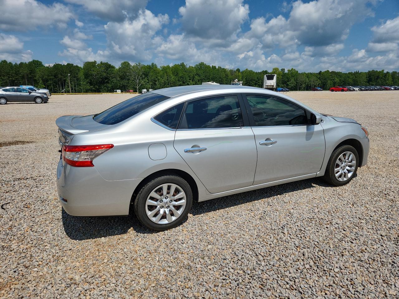 2014 Nissan Sentra Sv Silver vin: 3N1AB7AP2EY256059
