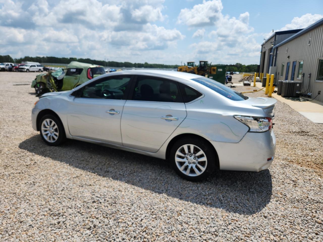 2014 Nissan Sentra Sv Silver vin: 3N1AB7AP2EY256059