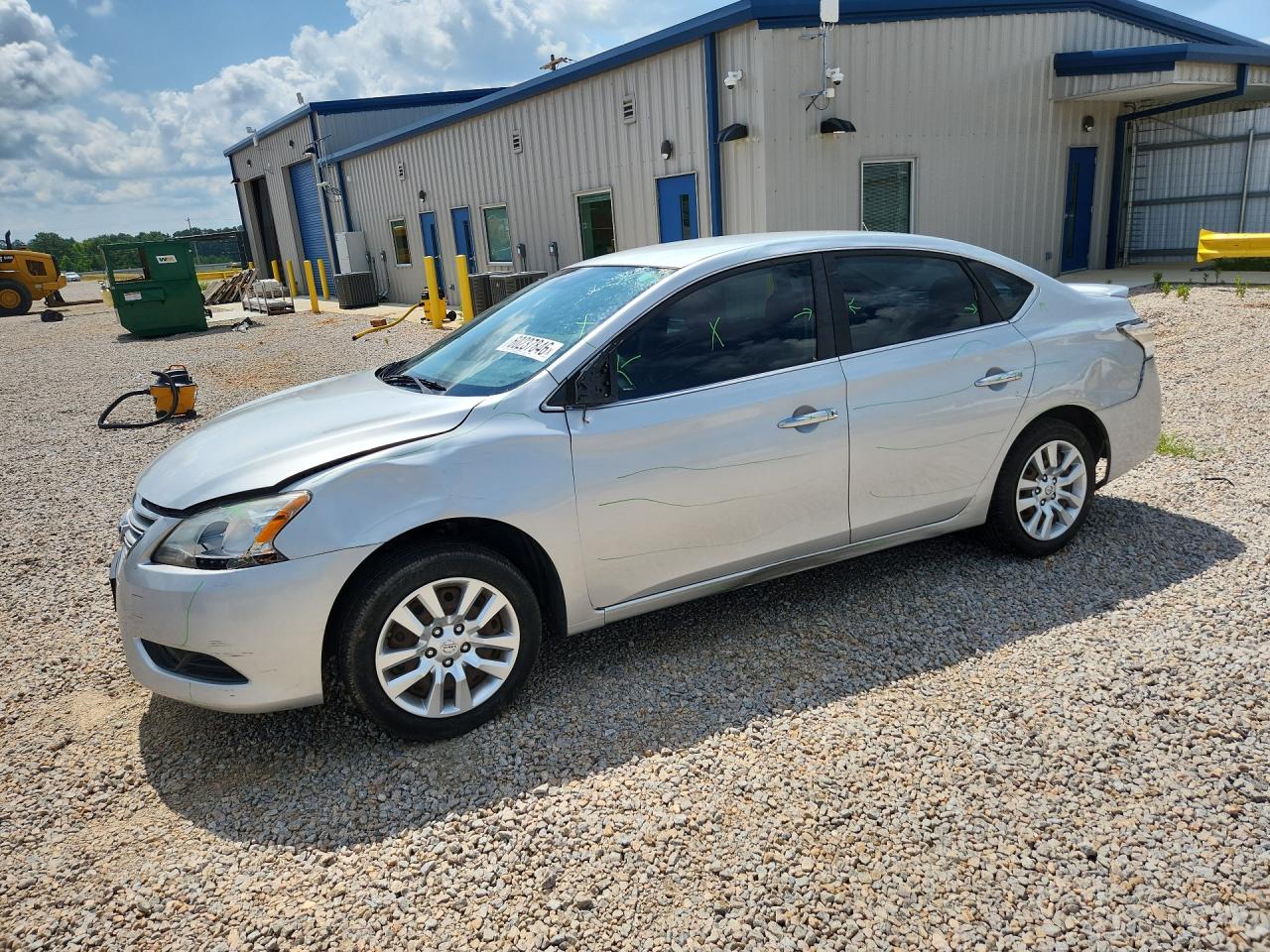 2014 Nissan Sentra Sv Silver vin: 3N1AB7AP2EY256059