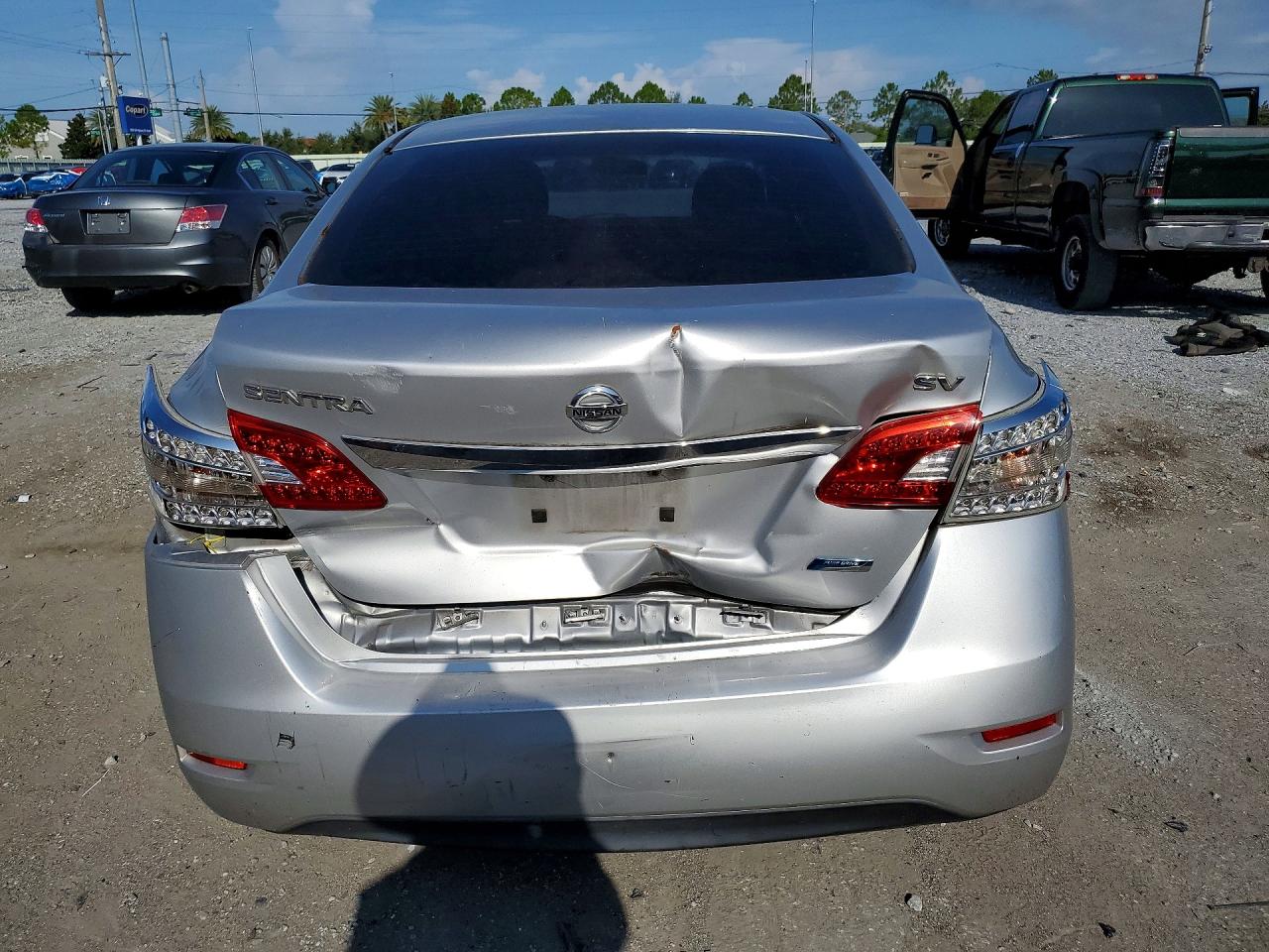 2014 Nissan Sentra Sv Gray vin: 3N1AB7AP2EY258247