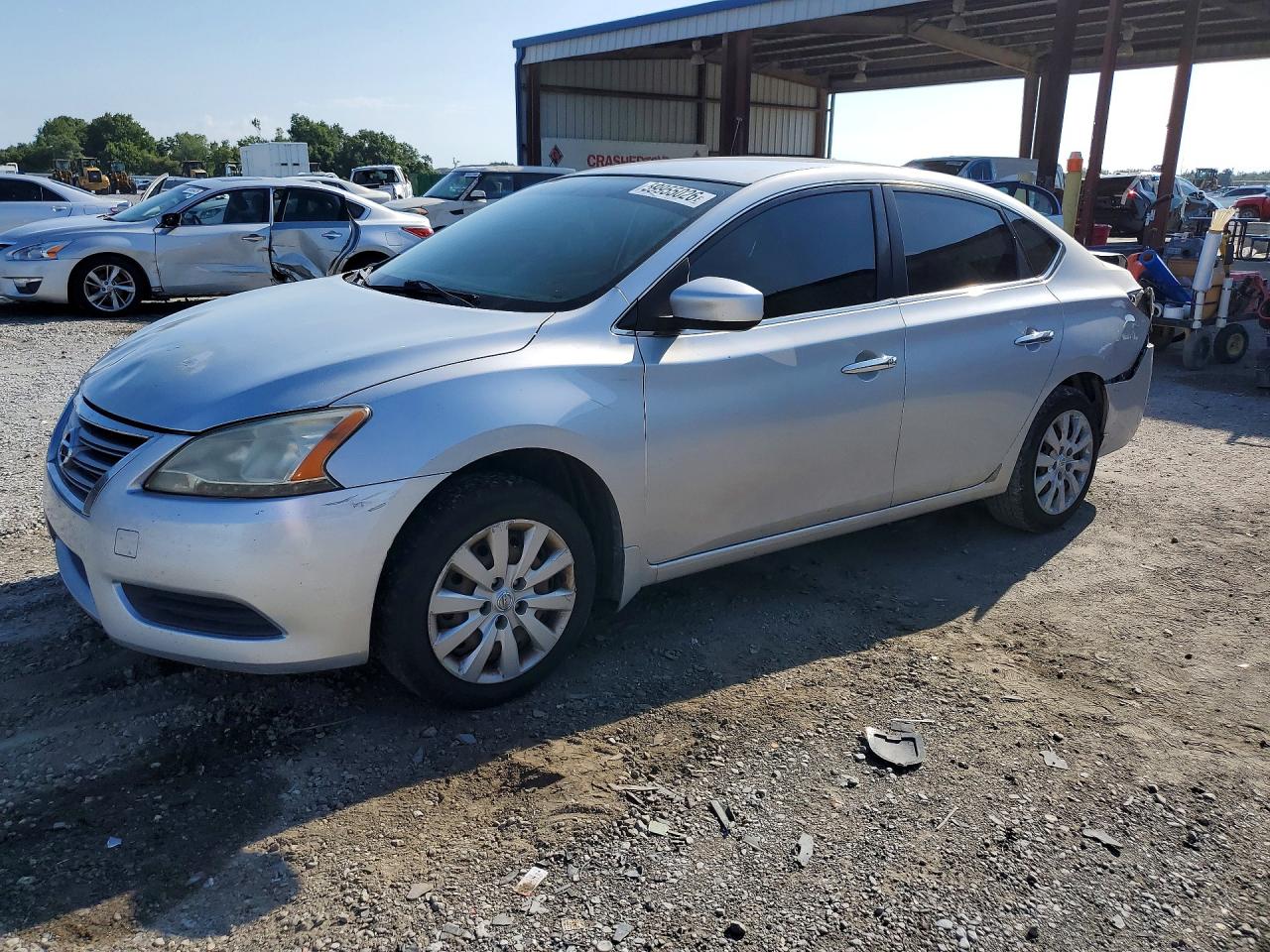2014 Nissan Sentra Sv Gray vin: 3N1AB7AP2EY258247