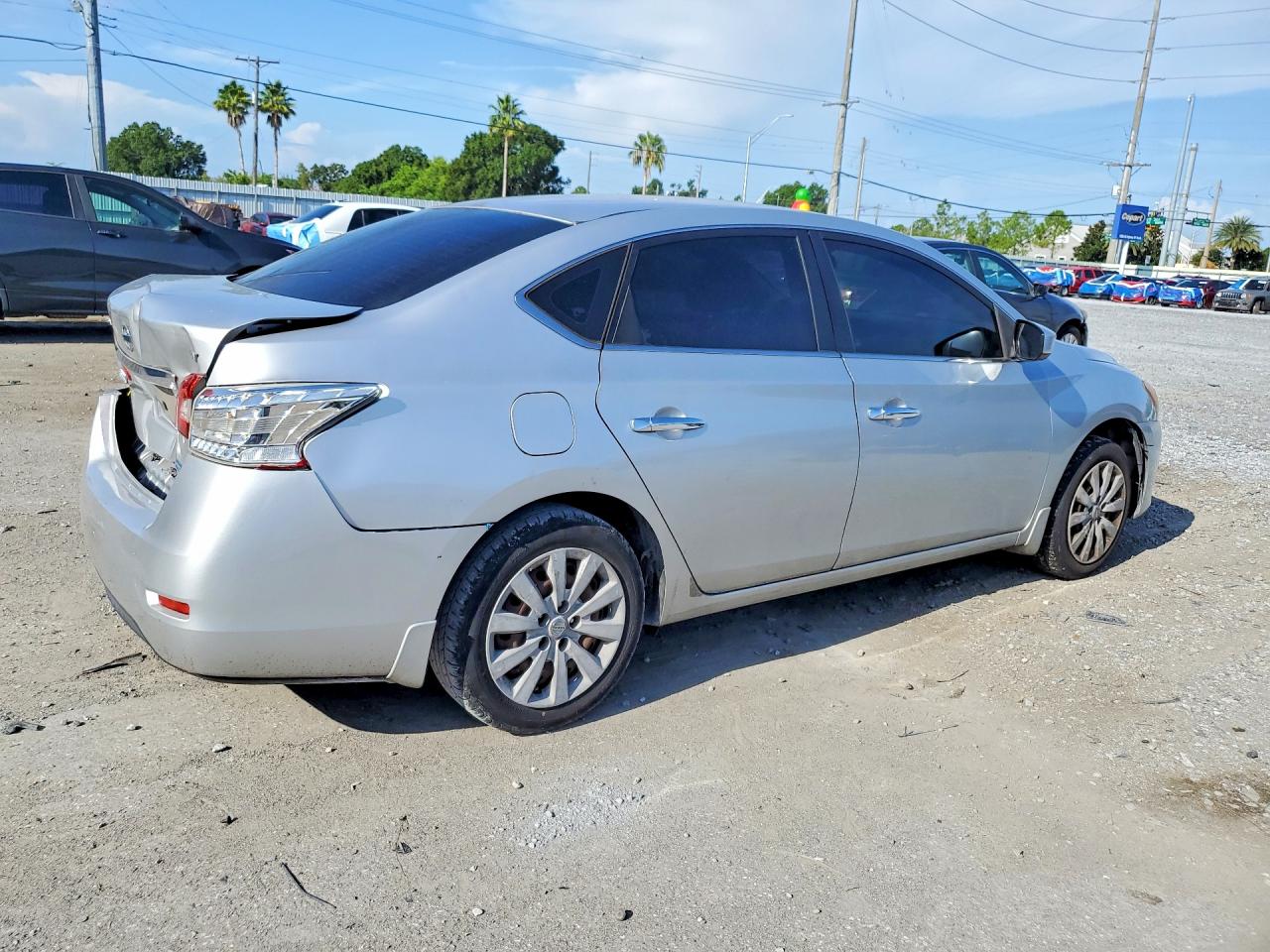 2014 Nissan Sentra Sv Gray vin: 3N1AB7AP2EY258247