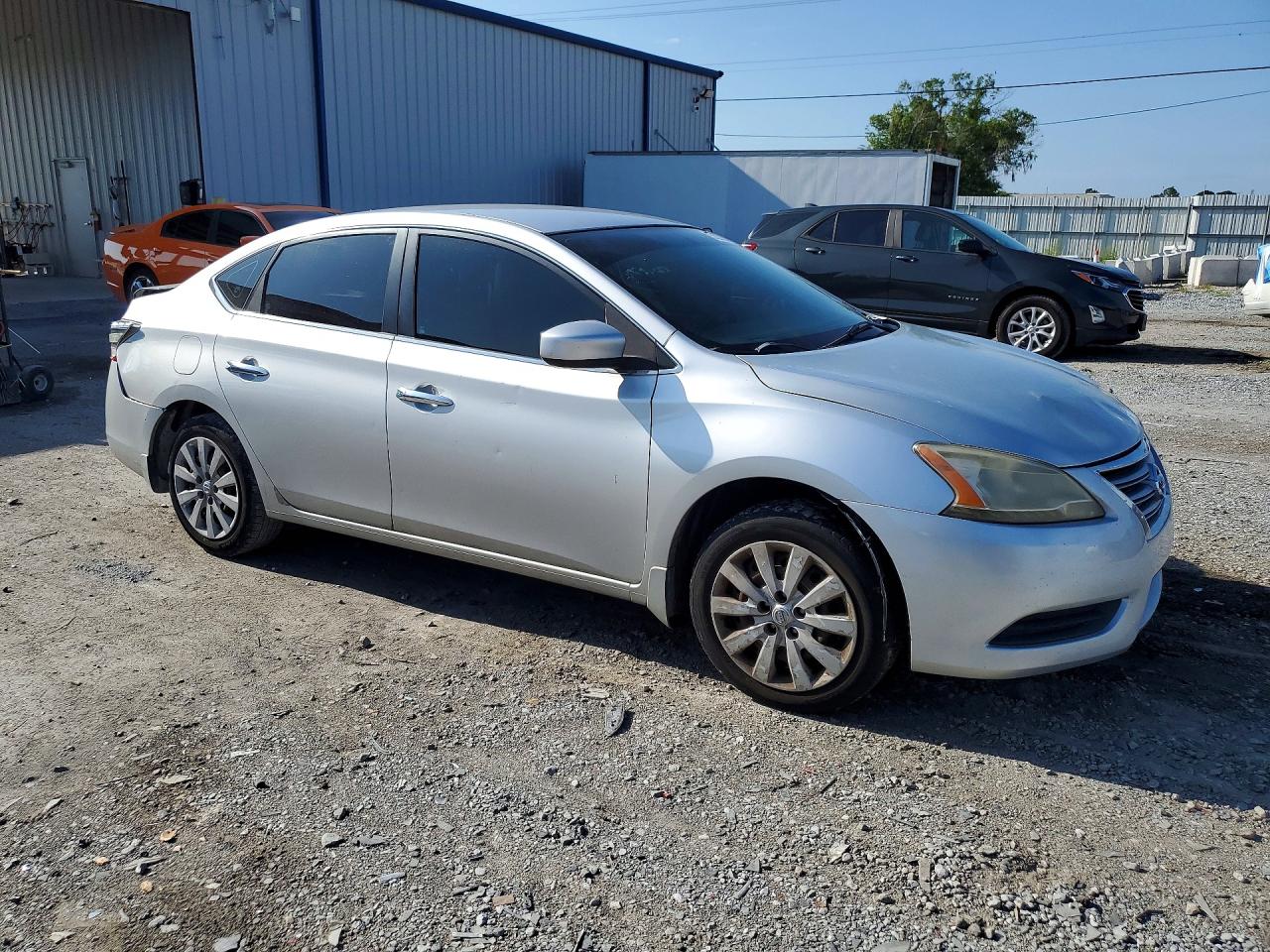 2014 Nissan Sentra Sv Gray vin: 3N1AB7AP2EY258247