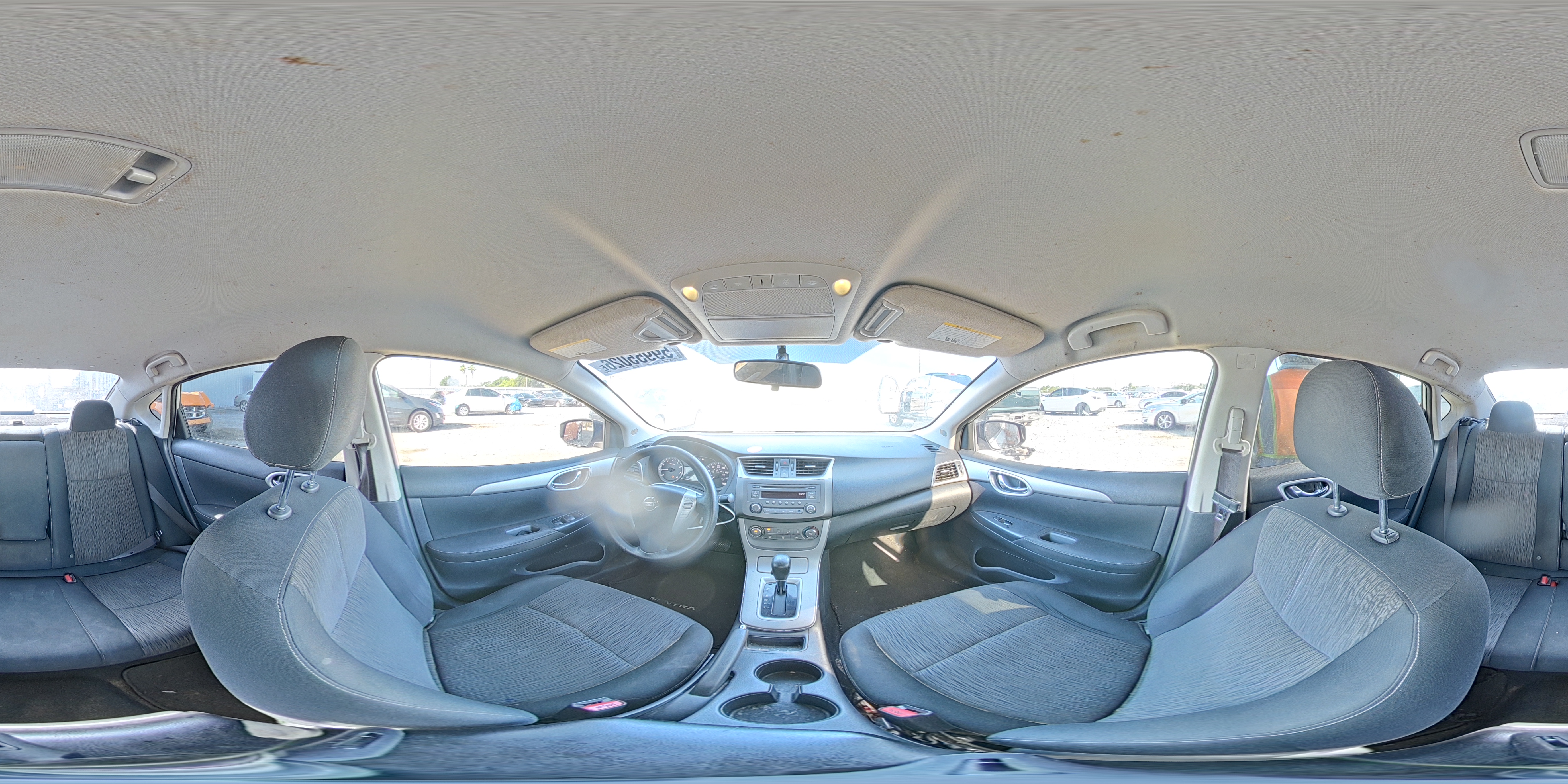 2014 Nissan Sentra Sv Gray vin: 3N1AB7AP2EY258247