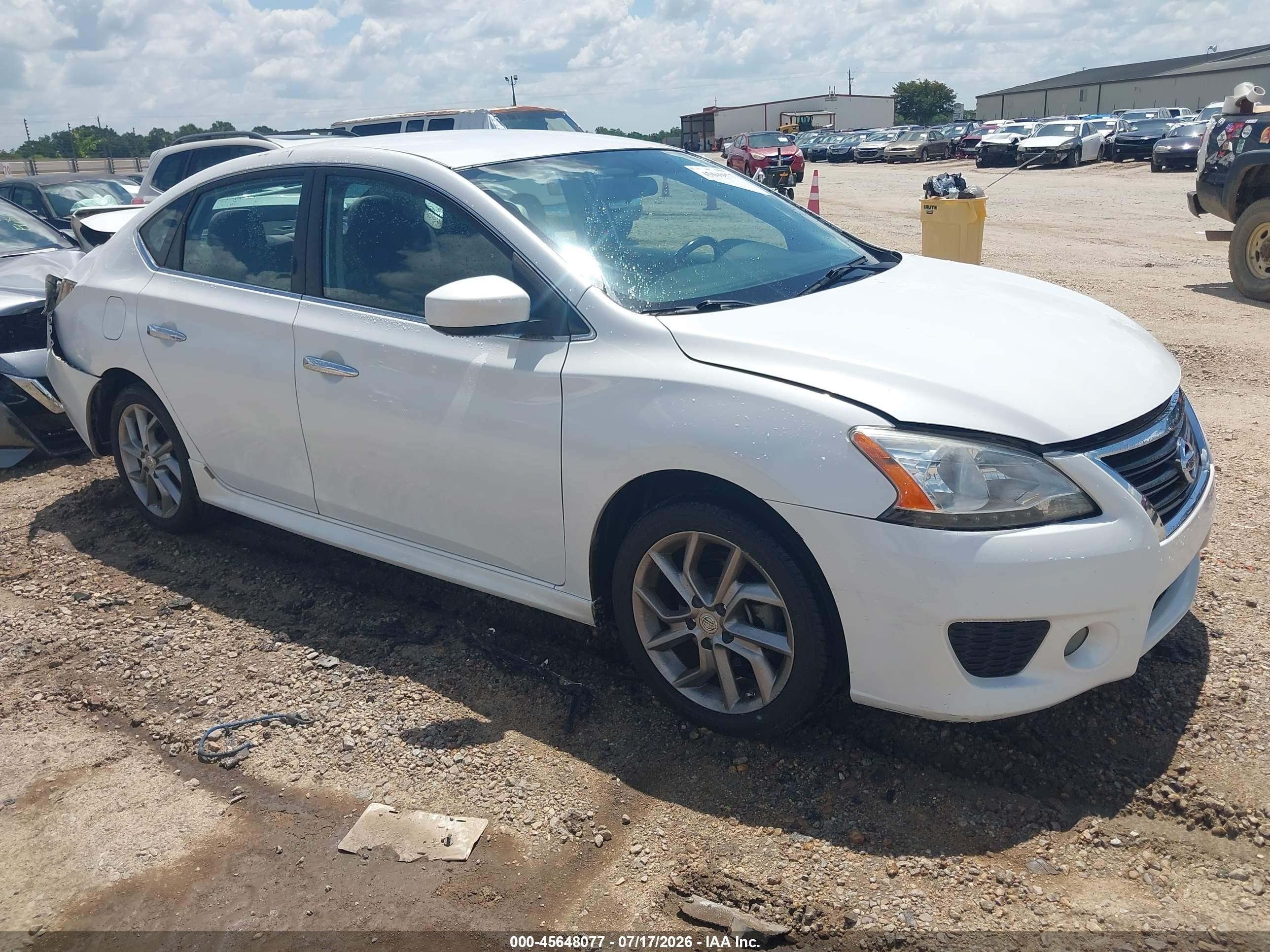 2014 Nissan Sentra Sr White vin: 3N1AB7AP2EY273203
