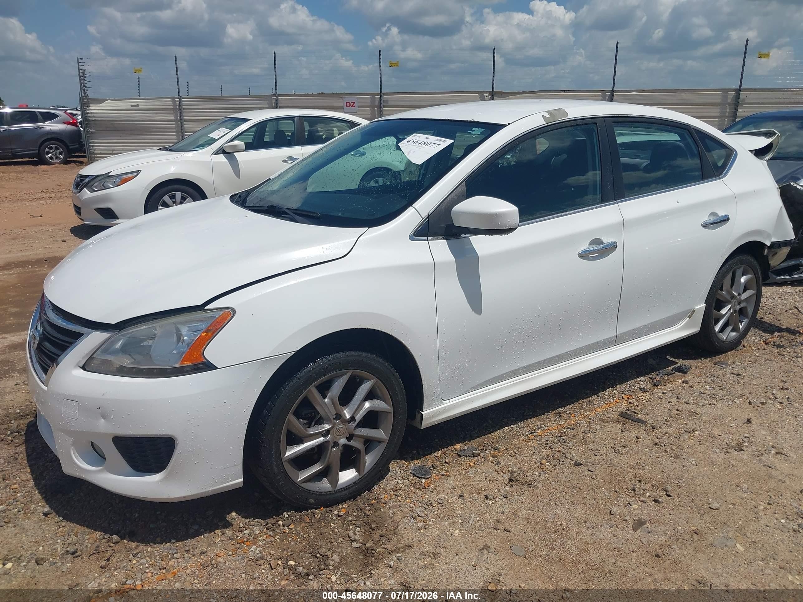 2014 Nissan Sentra Sr White vin: 3N1AB7AP2EY273203