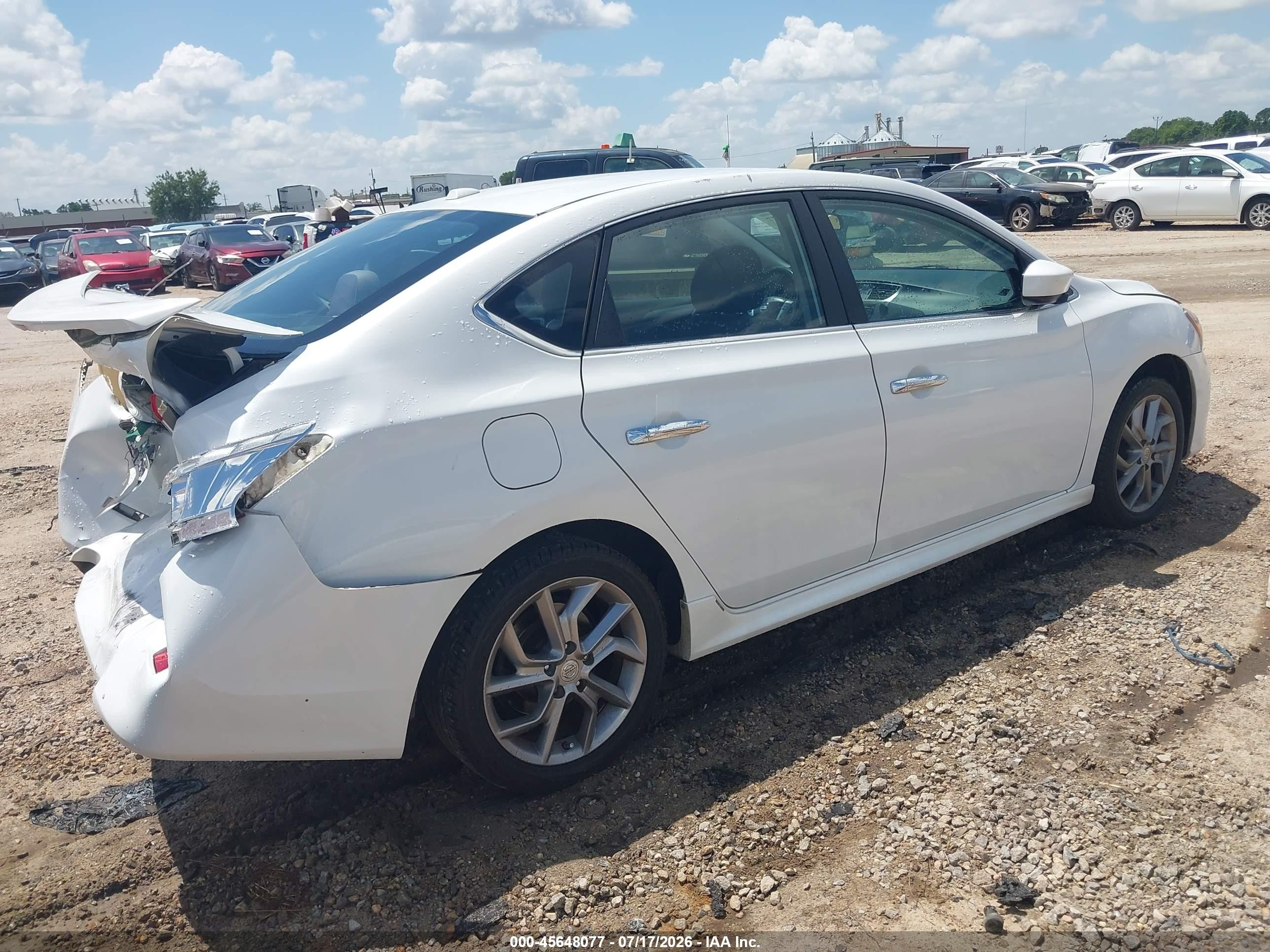 2014 Nissan Sentra Sr White vin: 3N1AB7AP2EY273203