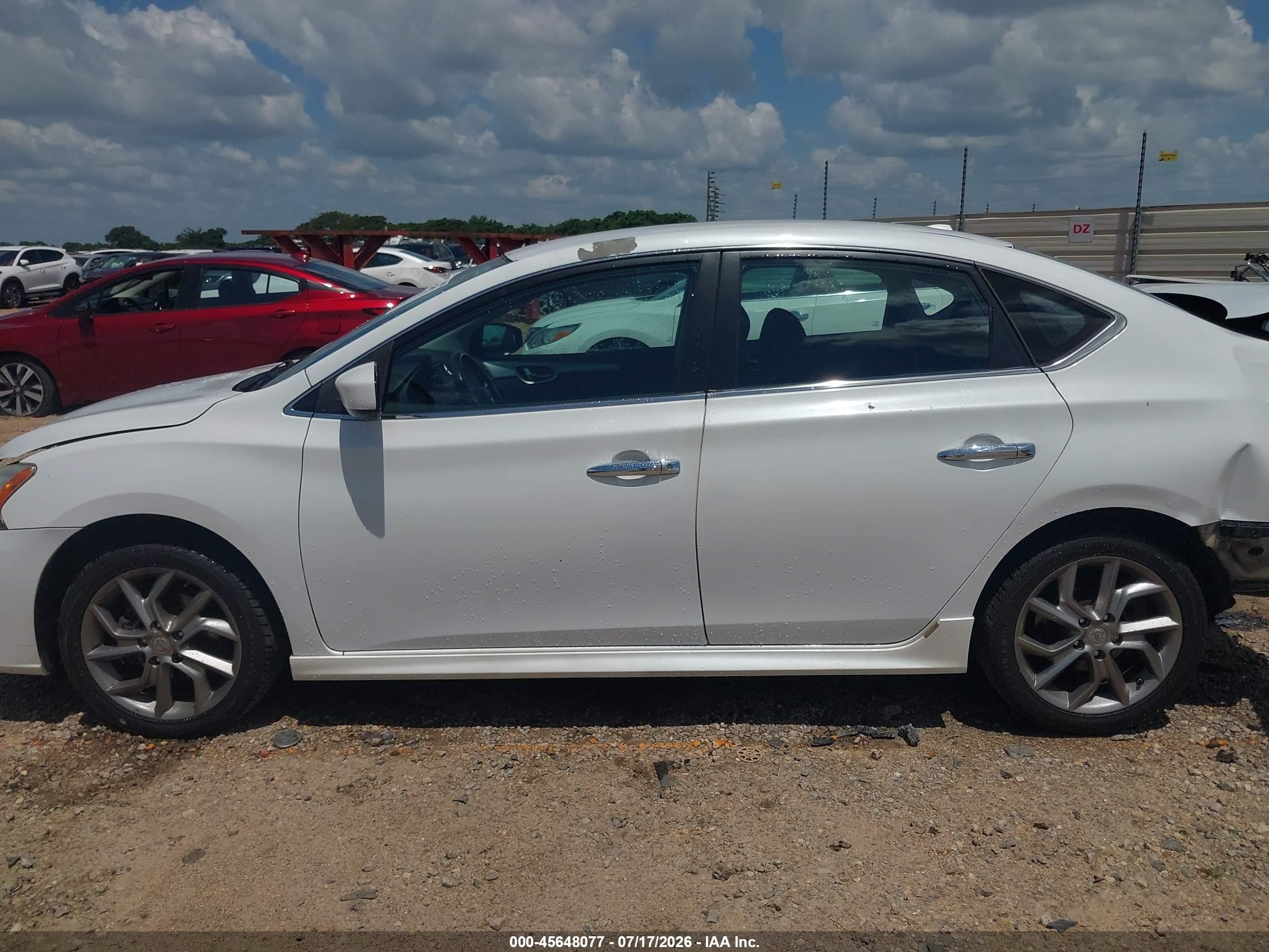 2014 Nissan Sentra Sr White vin: 3N1AB7AP2EY273203