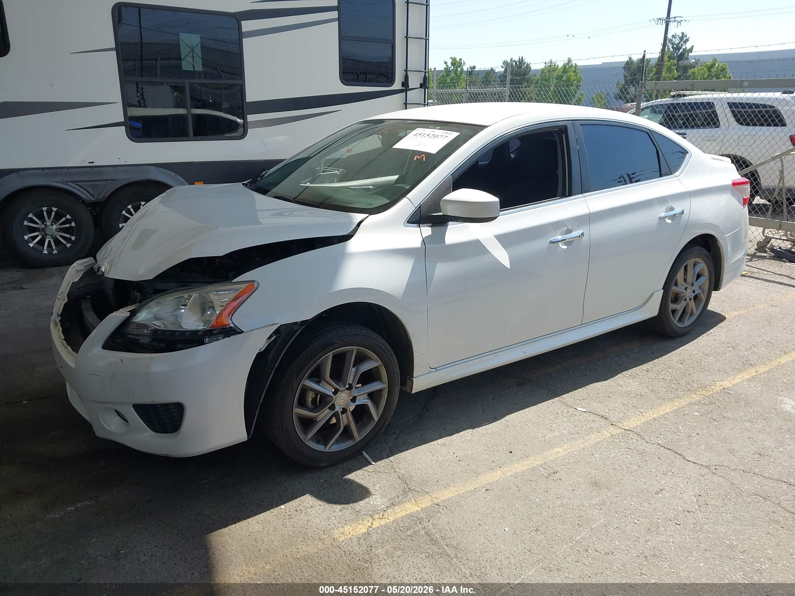2014 Nissan Sentra Sr White vin: 3N1AB7AP2EY273962