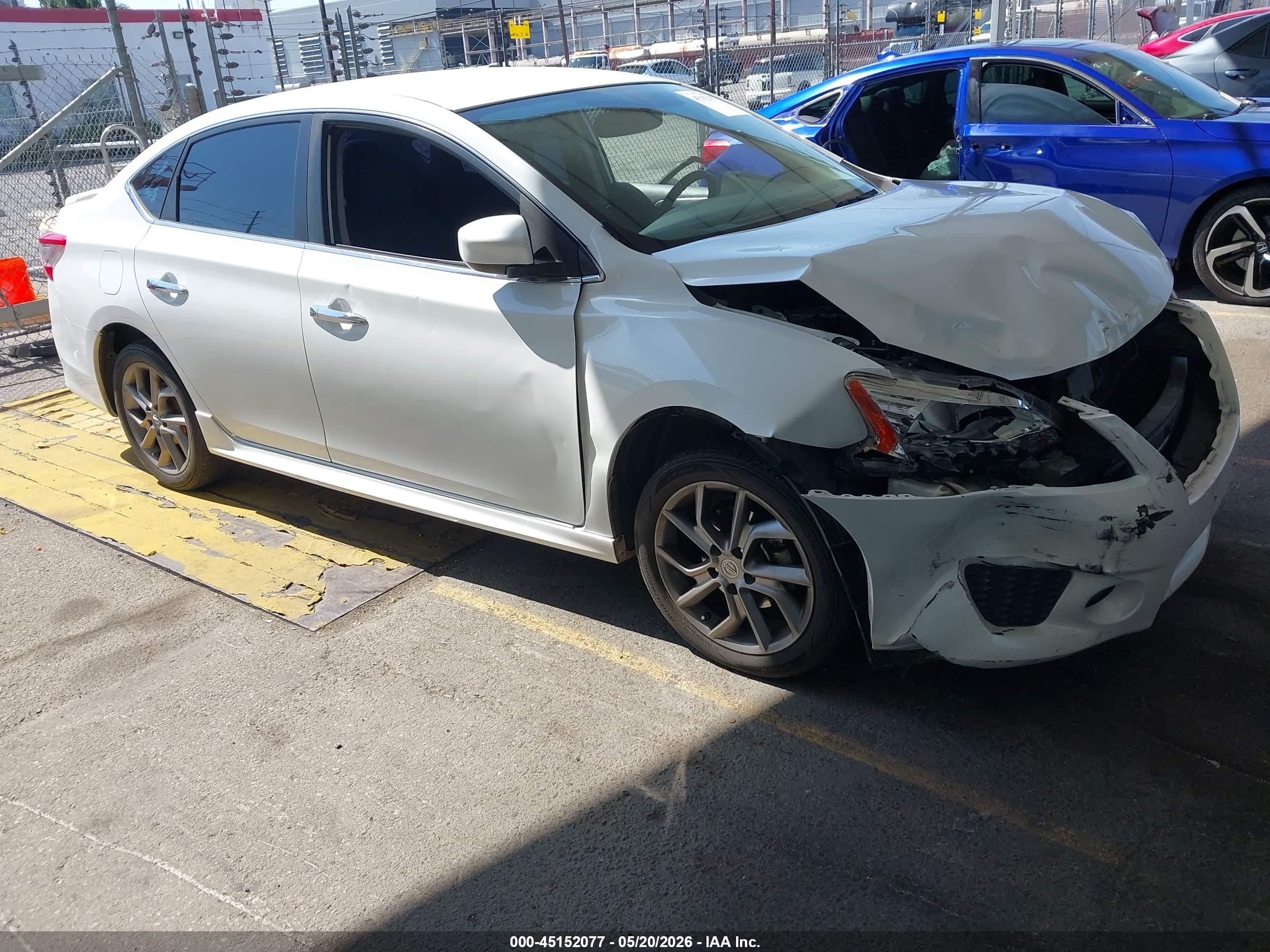 2014 Nissan Sentra Sr White vin: 3N1AB7AP2EY273962
