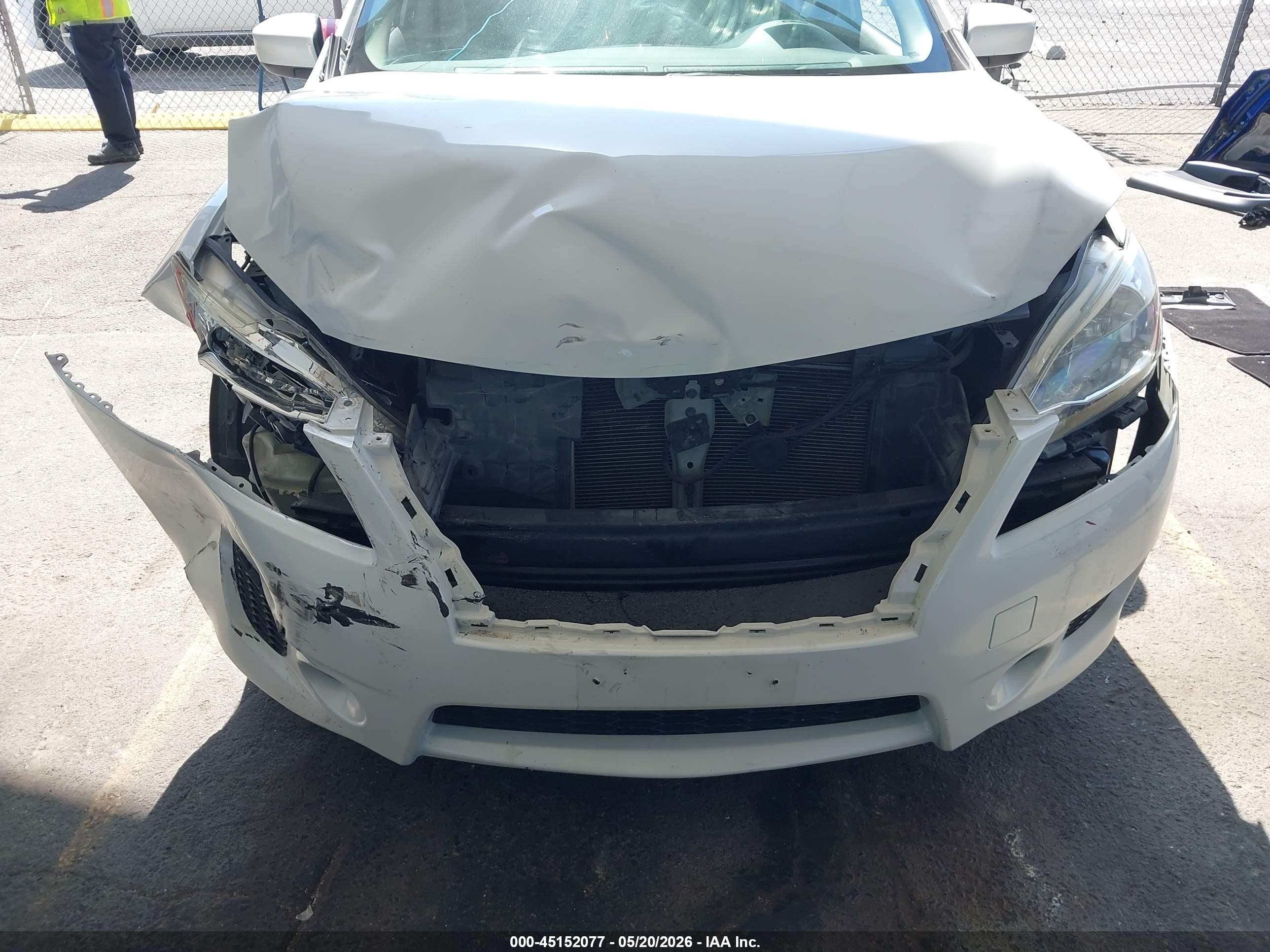 2014 Nissan Sentra Sr White vin: 3N1AB7AP2EY273962