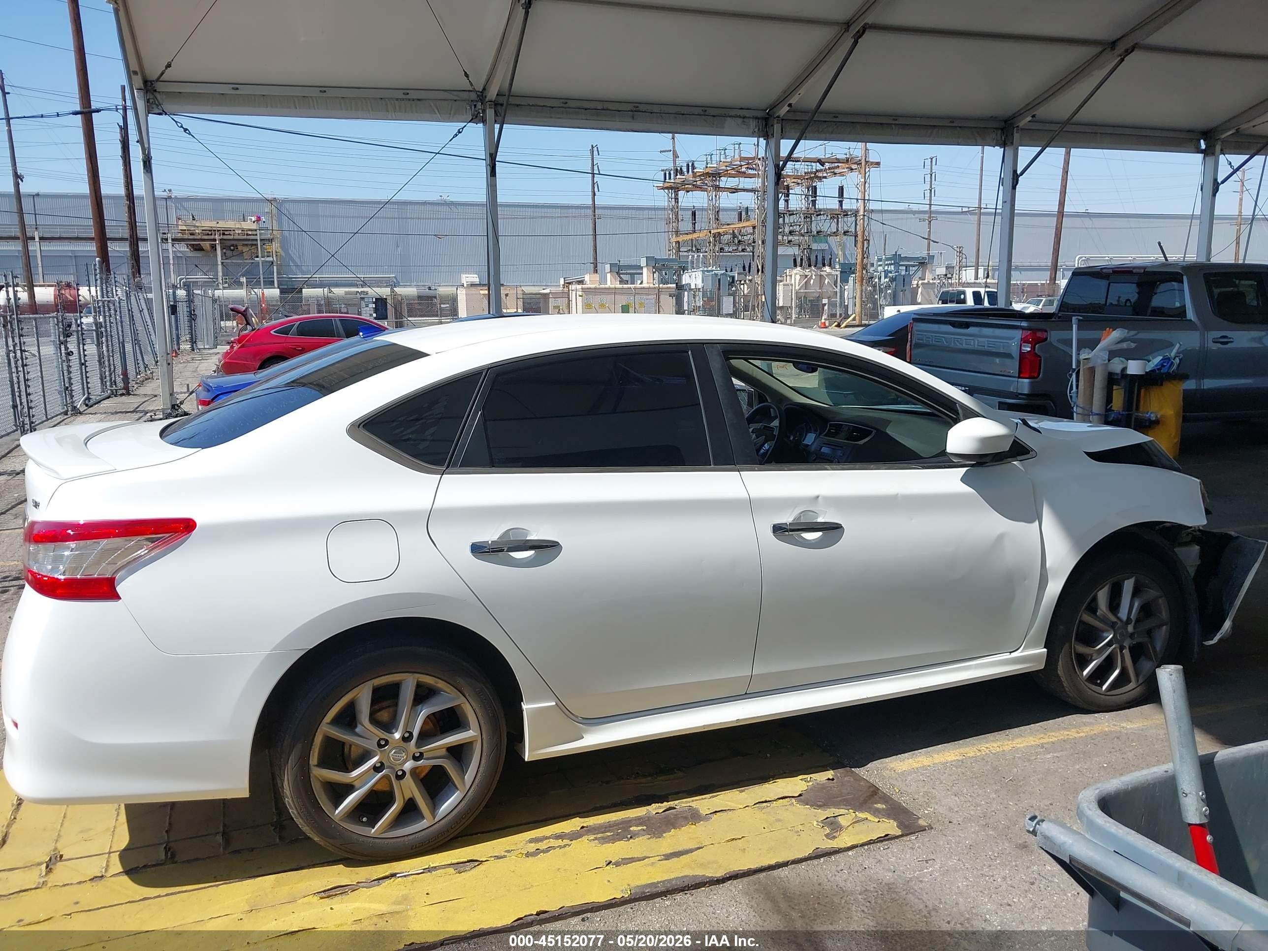 2014 Nissan Sentra Sr White vin: 3N1AB7AP2EY273962