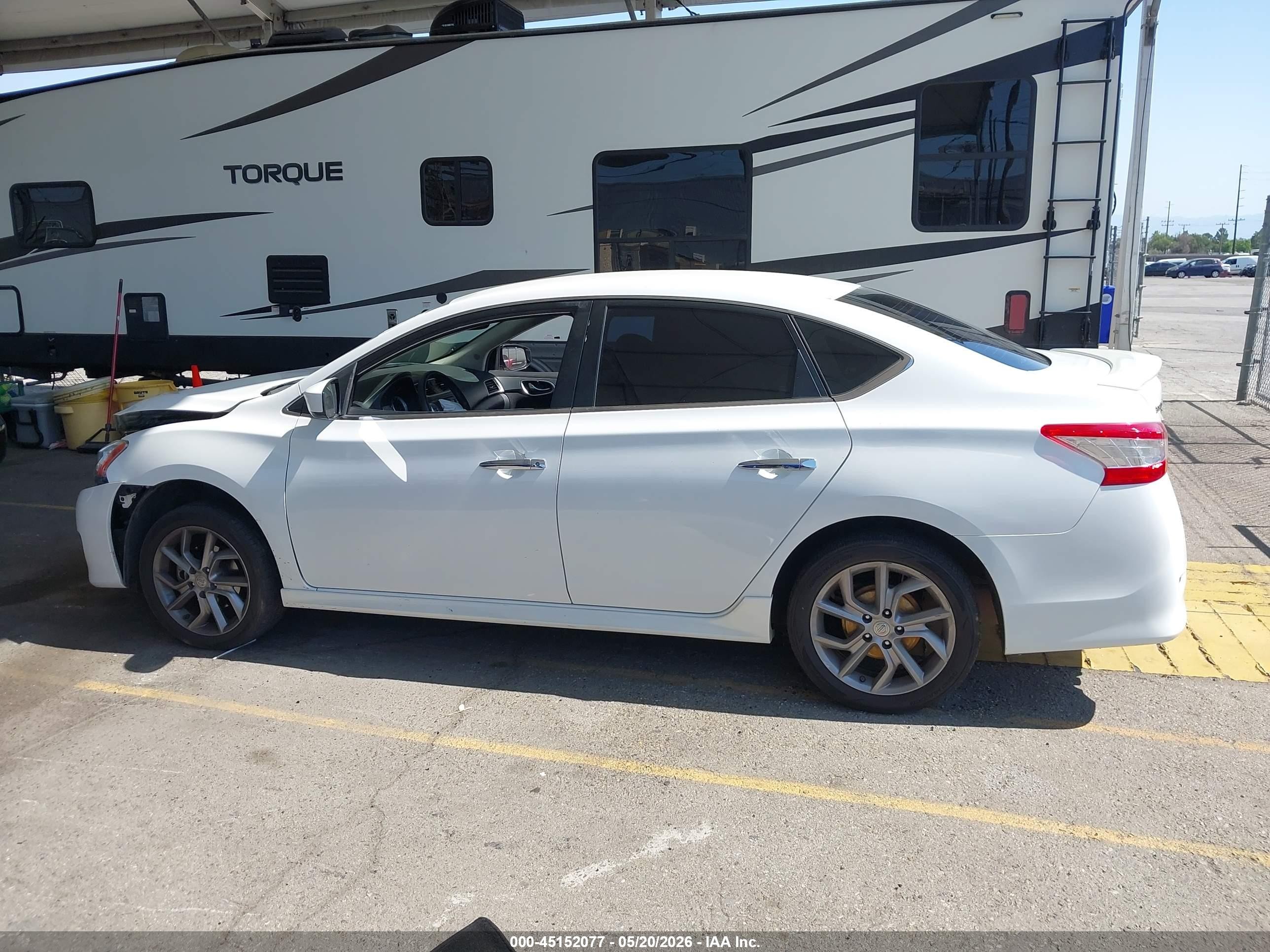 2014 Nissan Sentra Sr White vin: 3N1AB7AP2EY273962