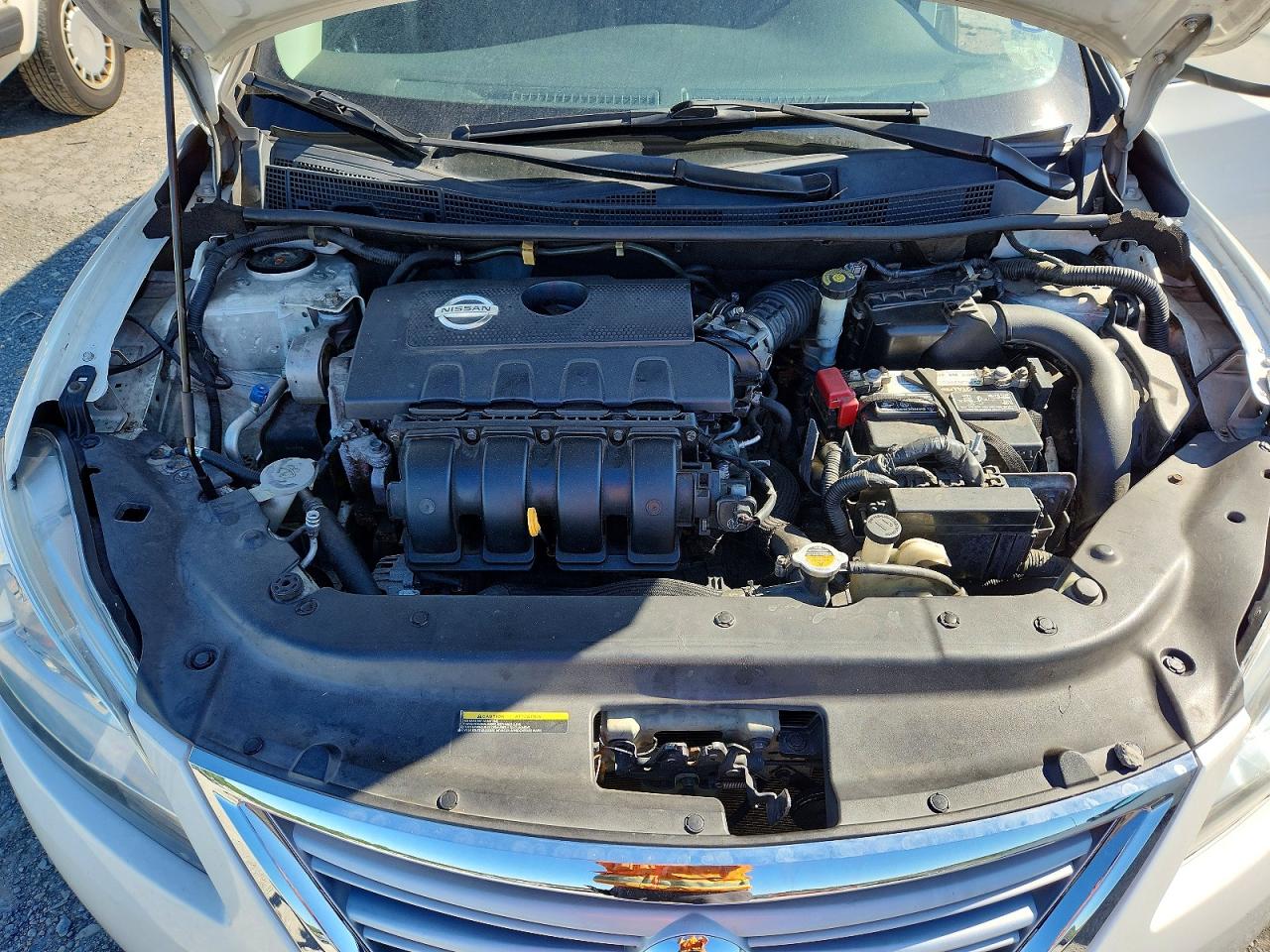2014 Nissan Sentra S White vin: 3N1AB7AP2EY278630