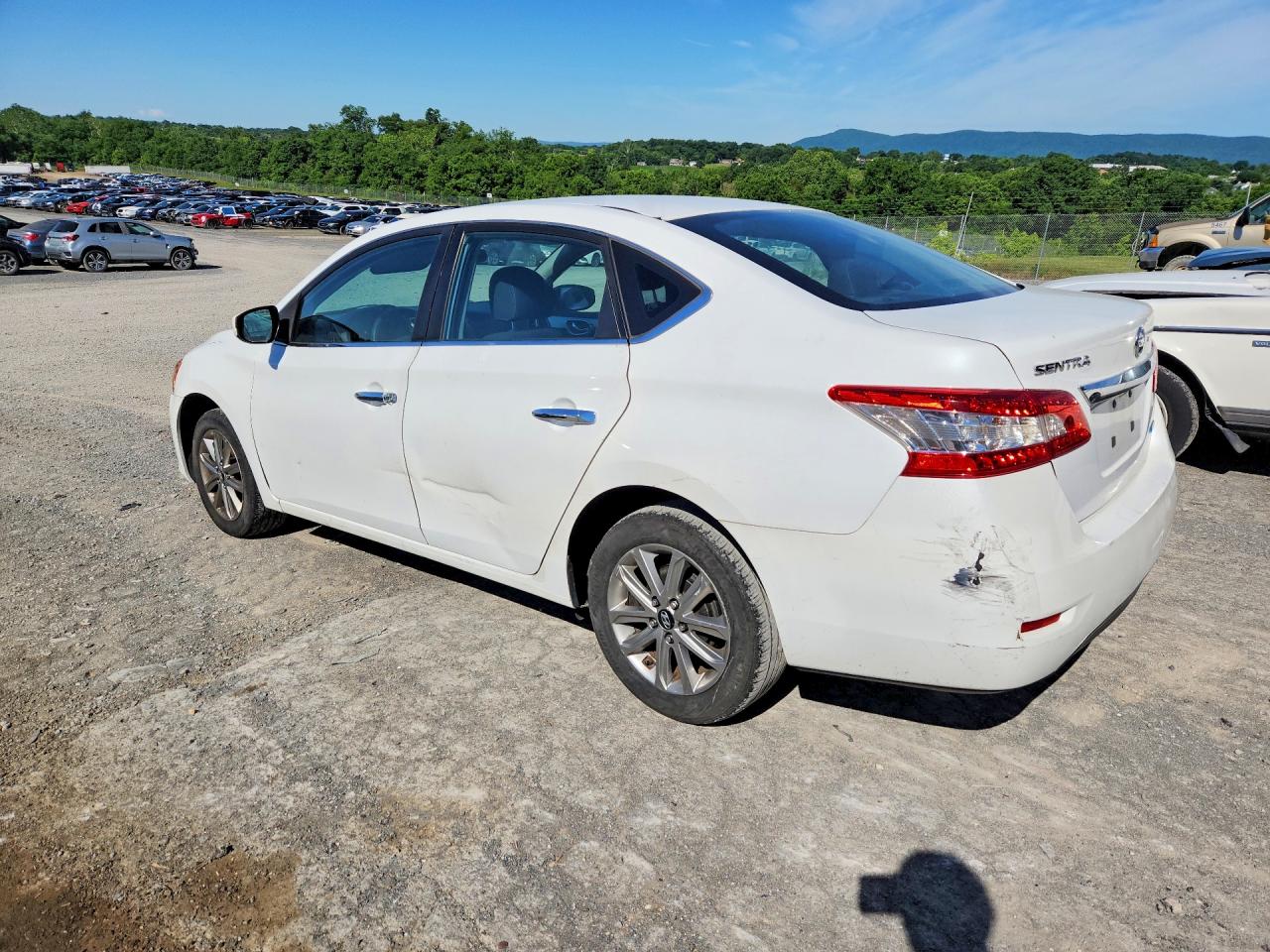 2014 Nissan Sentra S White vin: 3N1AB7AP2EY278630