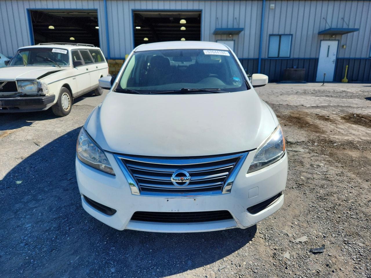 2014 Nissan Sentra S White vin: 3N1AB7AP2EY278630