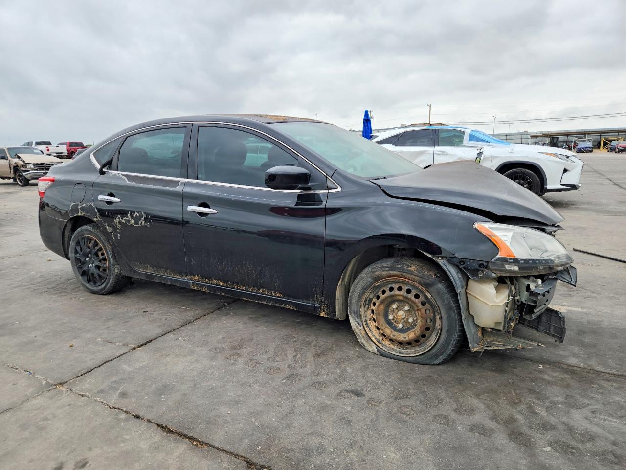 2014 Nissan Sentra S Black vin: 3N1AB7AP2EY283116