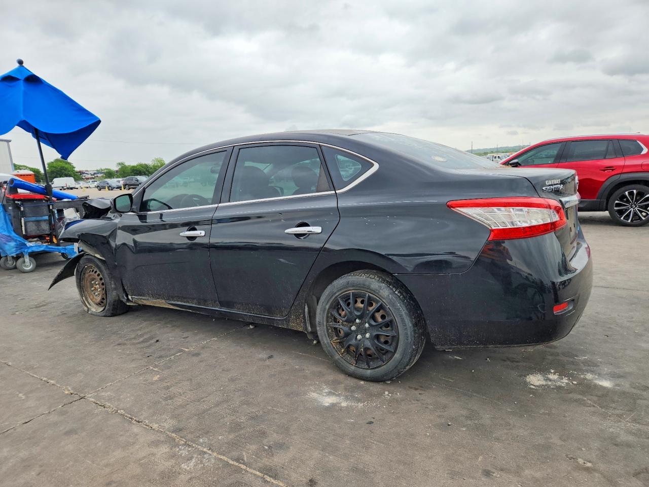2014 Nissan Sentra S Black vin: 3N1AB7AP2EY283116