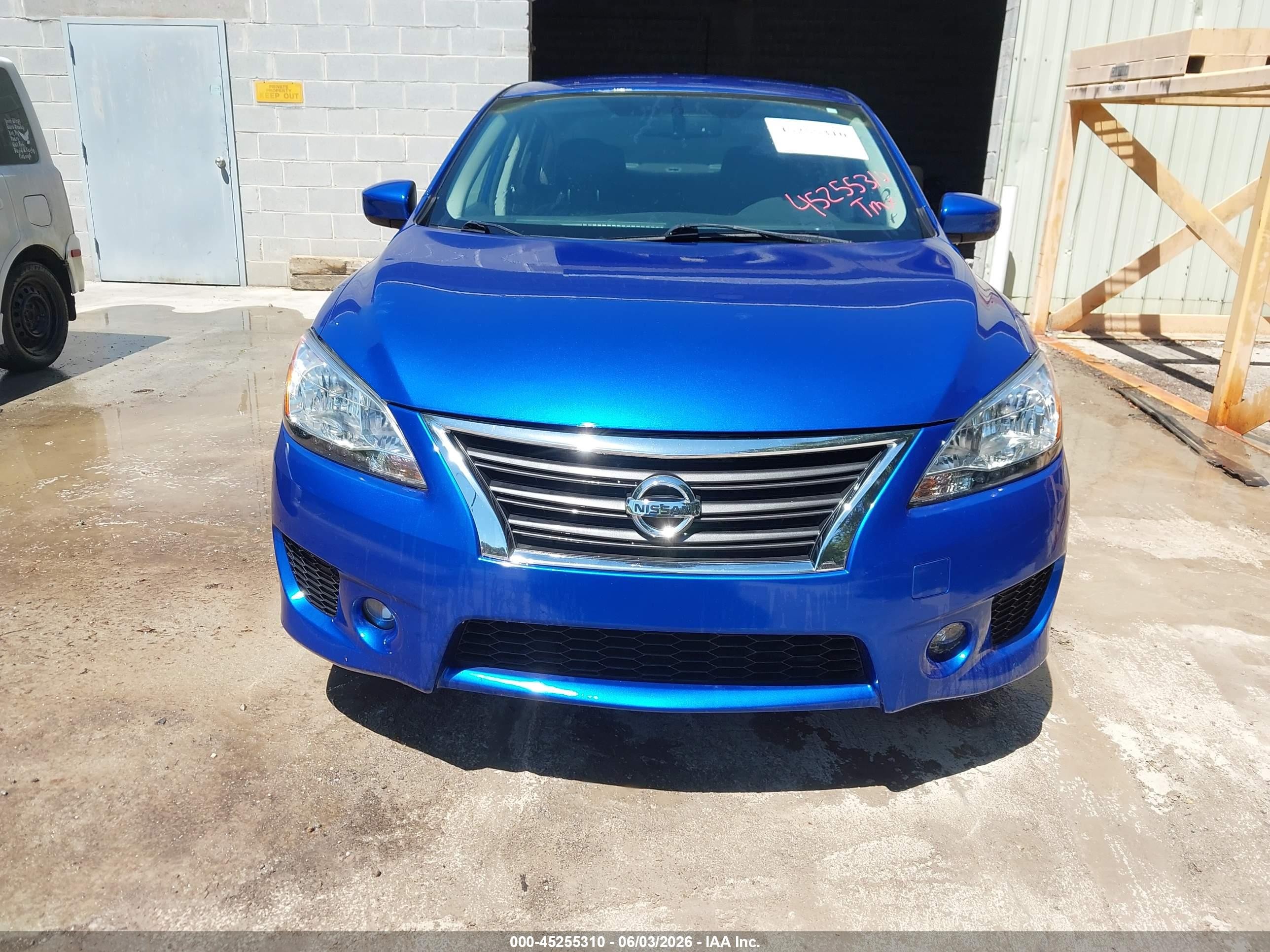 2014 Nissan Sentra Sr Blue vin: 3N1AB7AP2EY286422