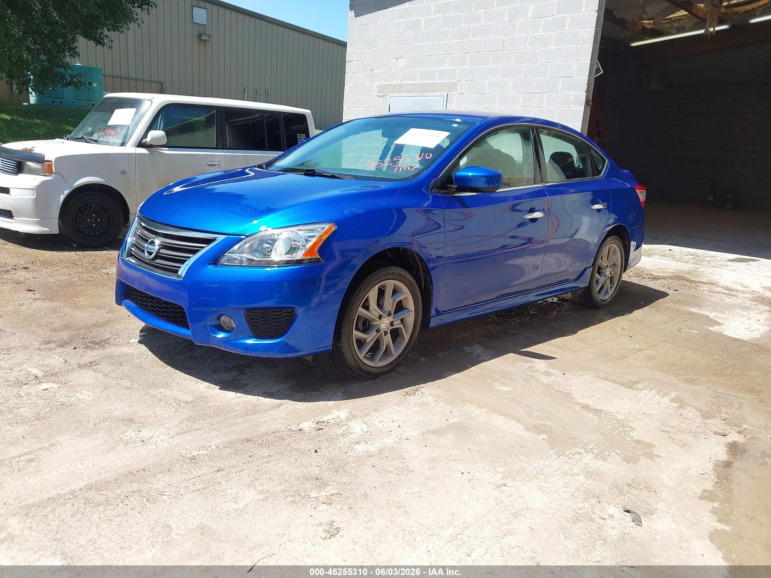 2014 Nissan Sentra Sr Blue vin: 3N1AB7AP2EY286422