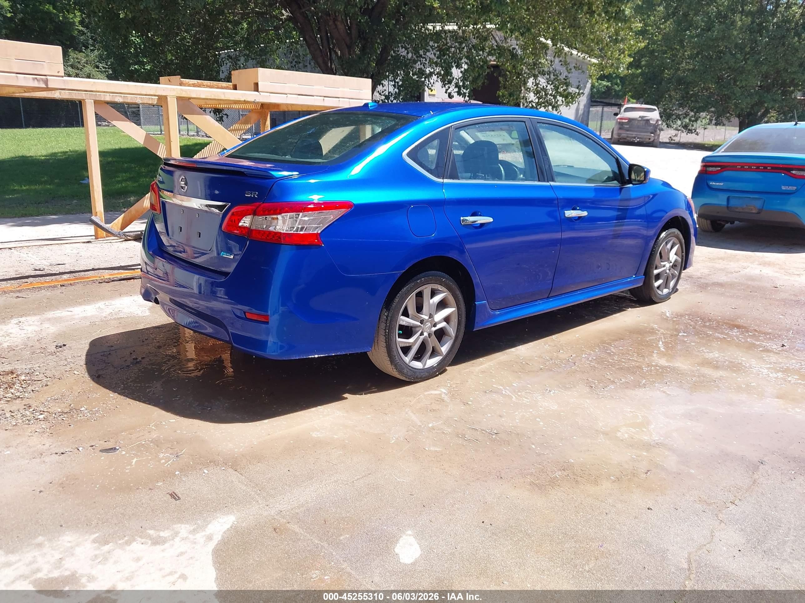 2014 Nissan Sentra Sr Blue vin: 3N1AB7AP2EY286422