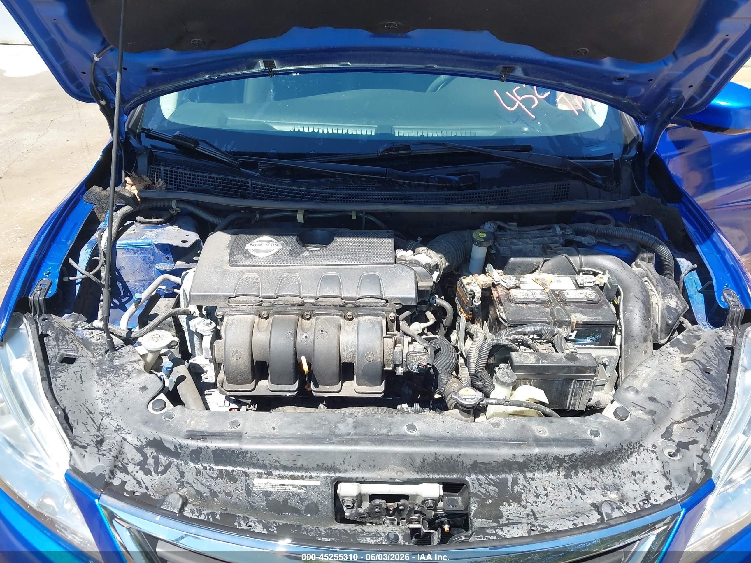 2014 Nissan Sentra Sr Blue vin: 3N1AB7AP2EY286422