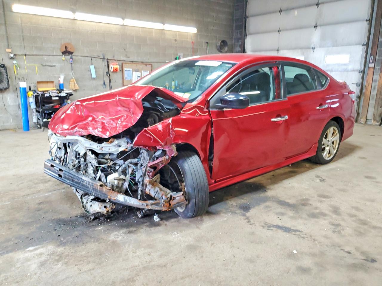 2014 Nissan Sentra Sr Red vin: 3N1AB7AP2EY291605