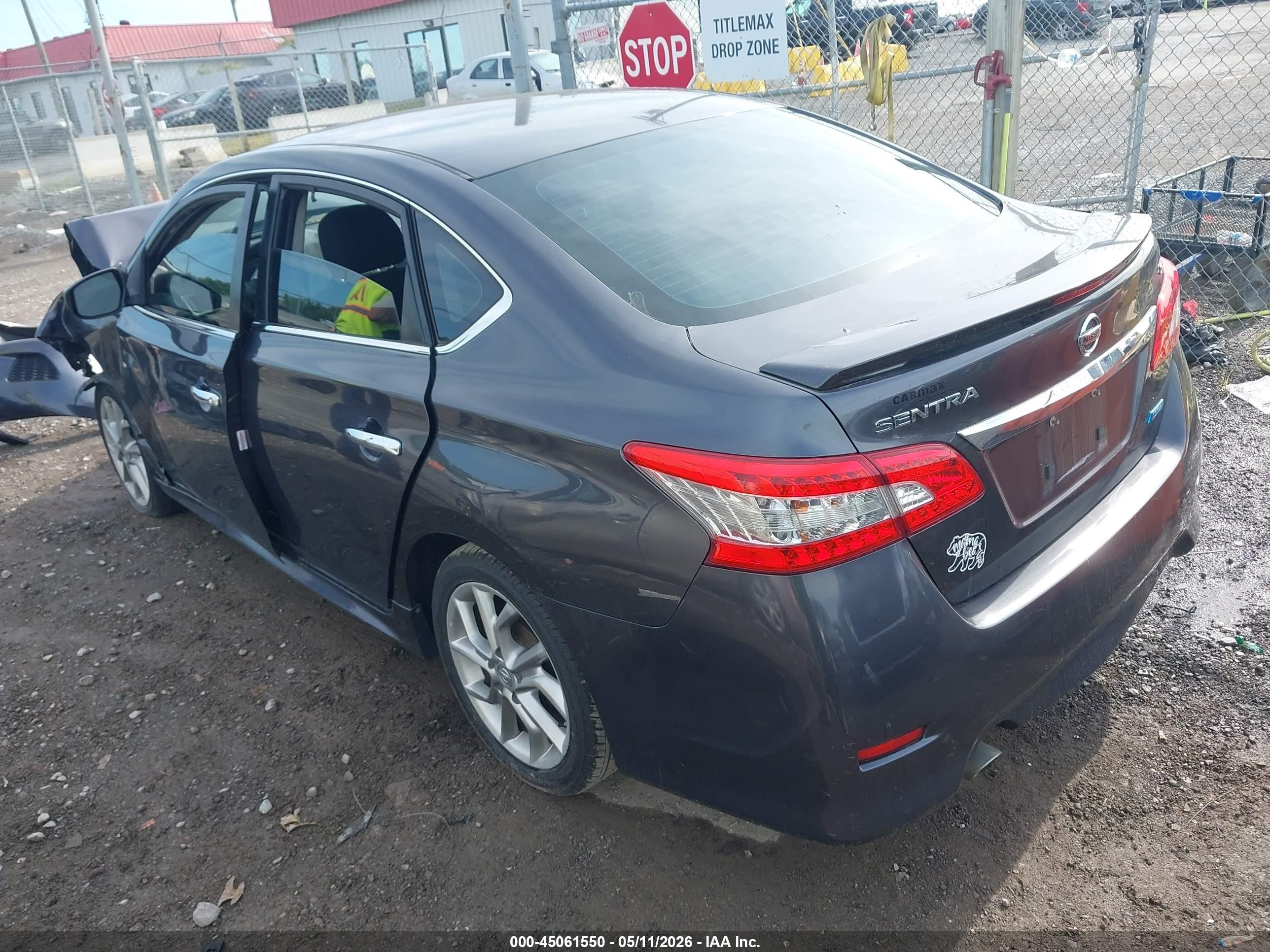 2014 Nissan Sentra Sr Gray vin: 3N1AB7AP2EY292835