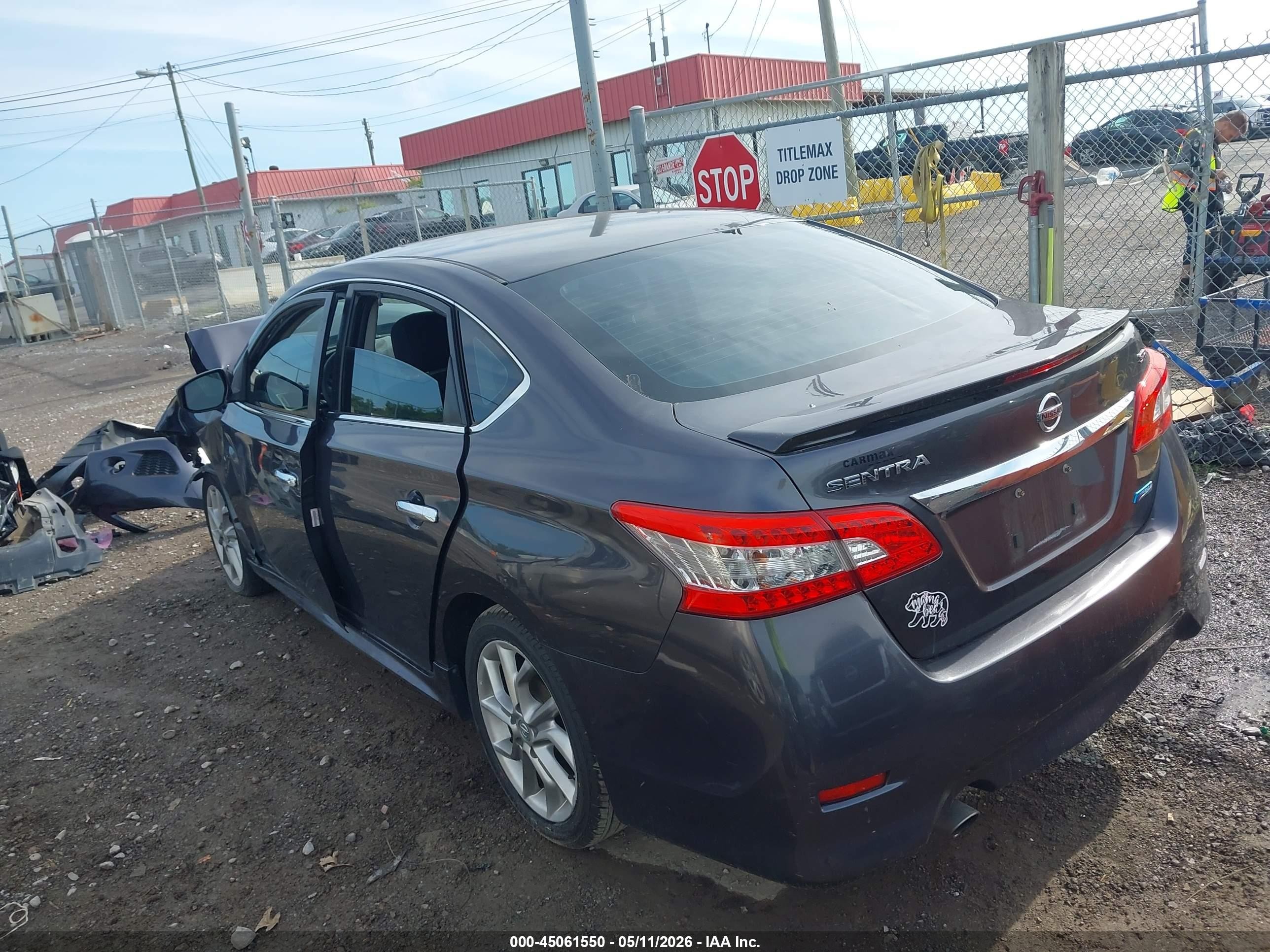 2014 Nissan Sentra Sr Gray vin: 3N1AB7AP2EY292835