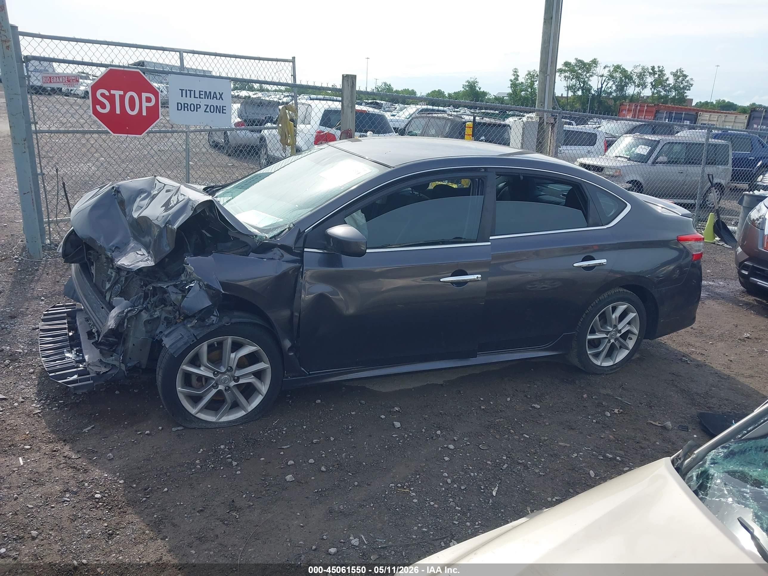 2014 Nissan Sentra Sr Gray vin: 3N1AB7AP2EY292835