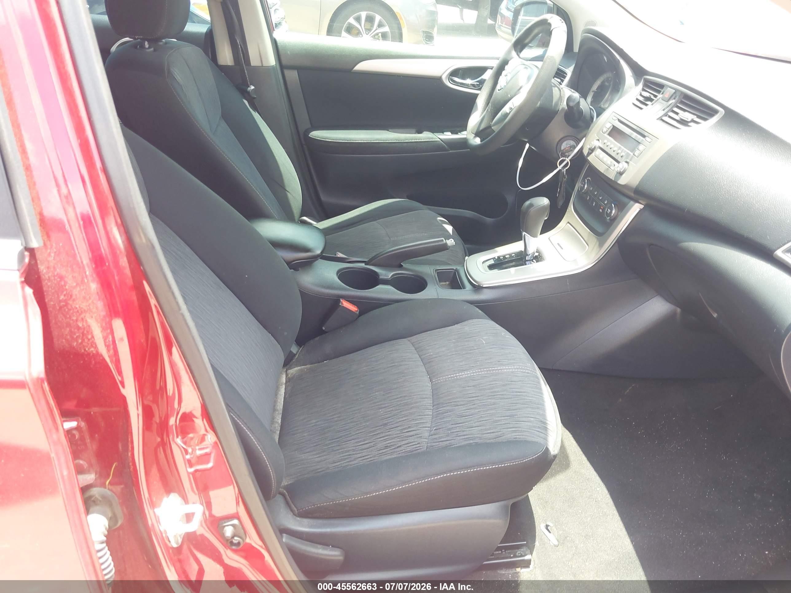2014 Nissan Sentra Sv Red vin: 3N1AB7AP2EY294035