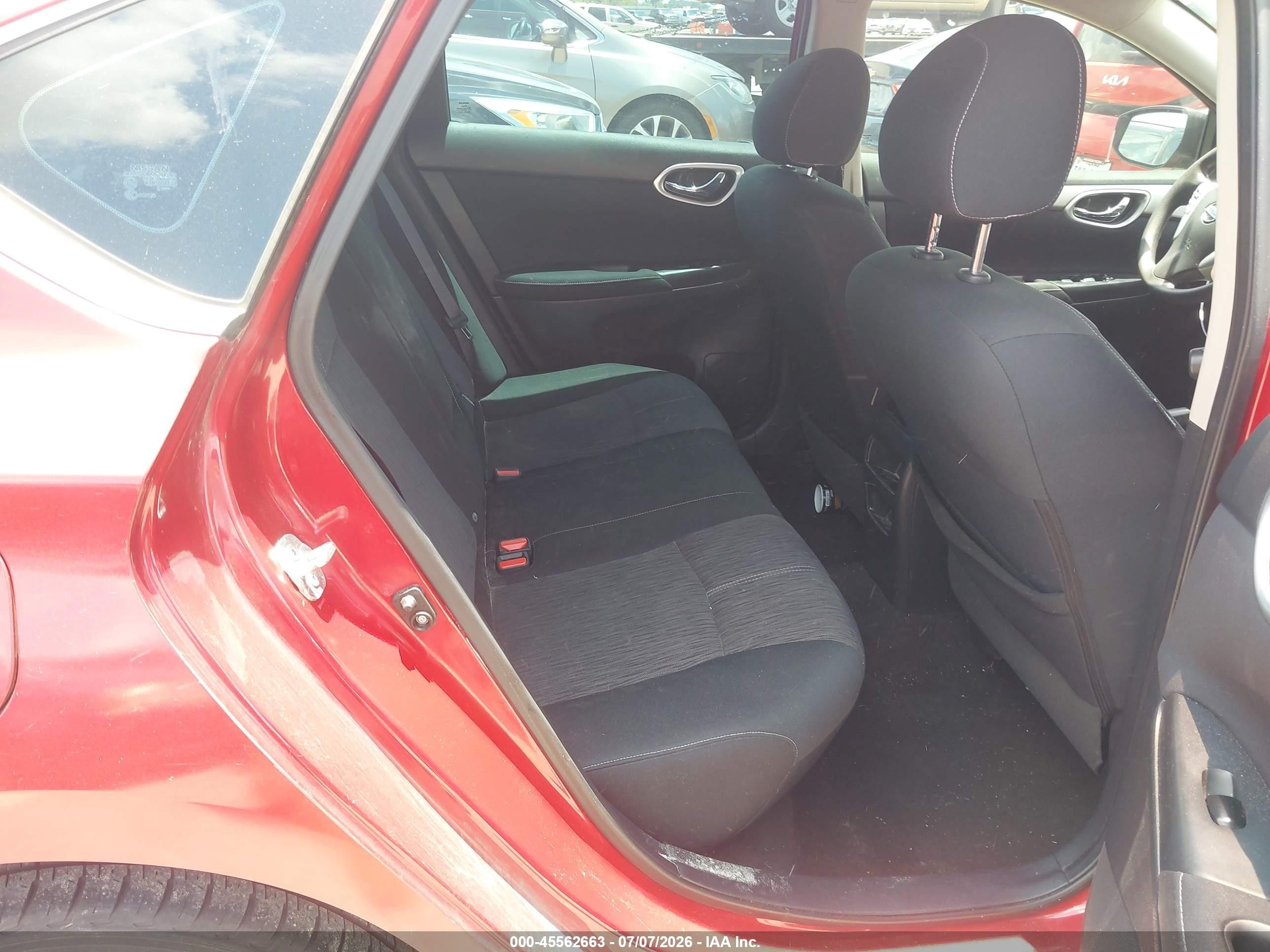 2014 Nissan Sentra Sv Red vin: 3N1AB7AP2EY294035