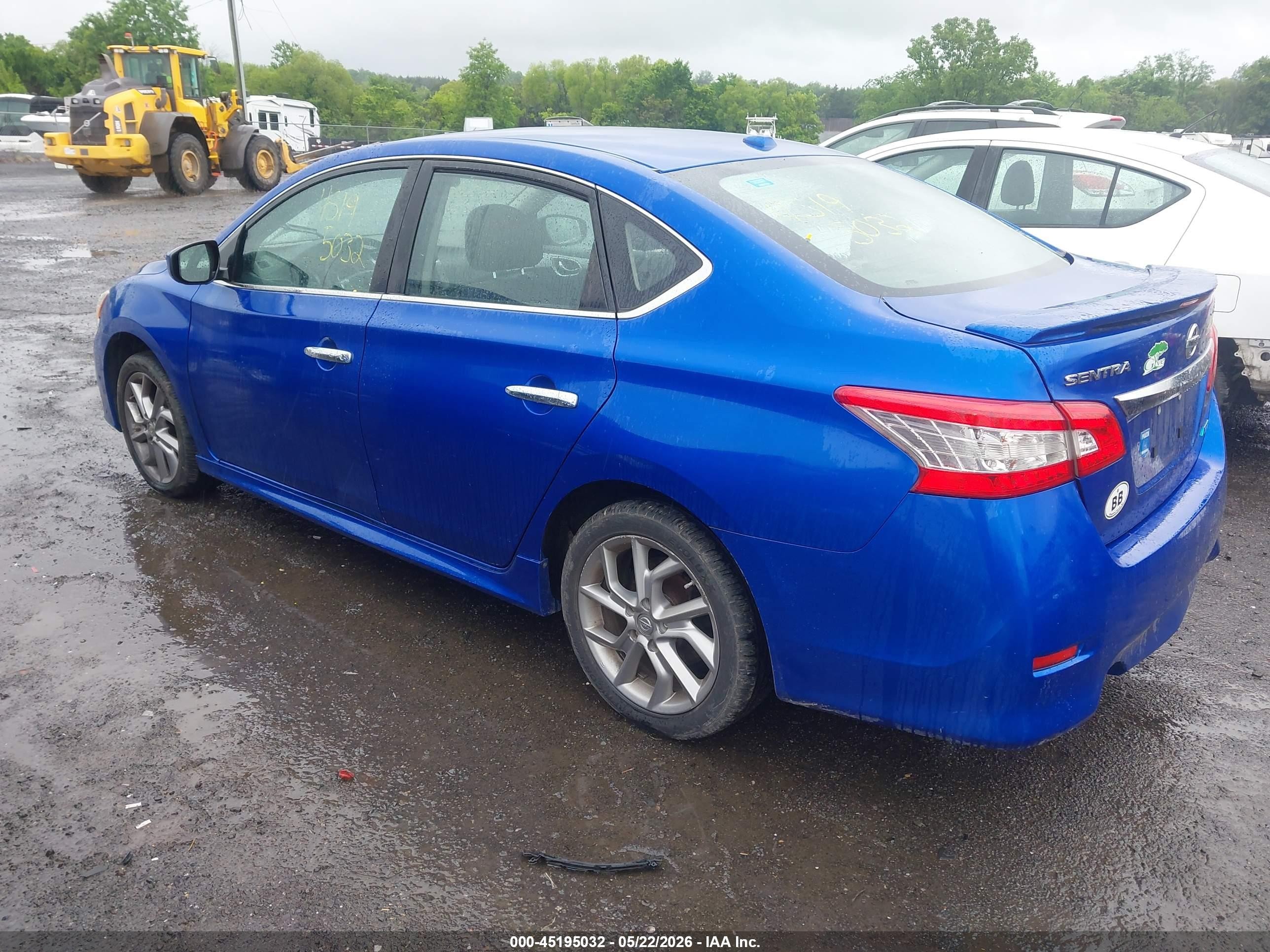 2014 Nissan Sentra Sr Blue vin: 3N1AB7AP2EY300612