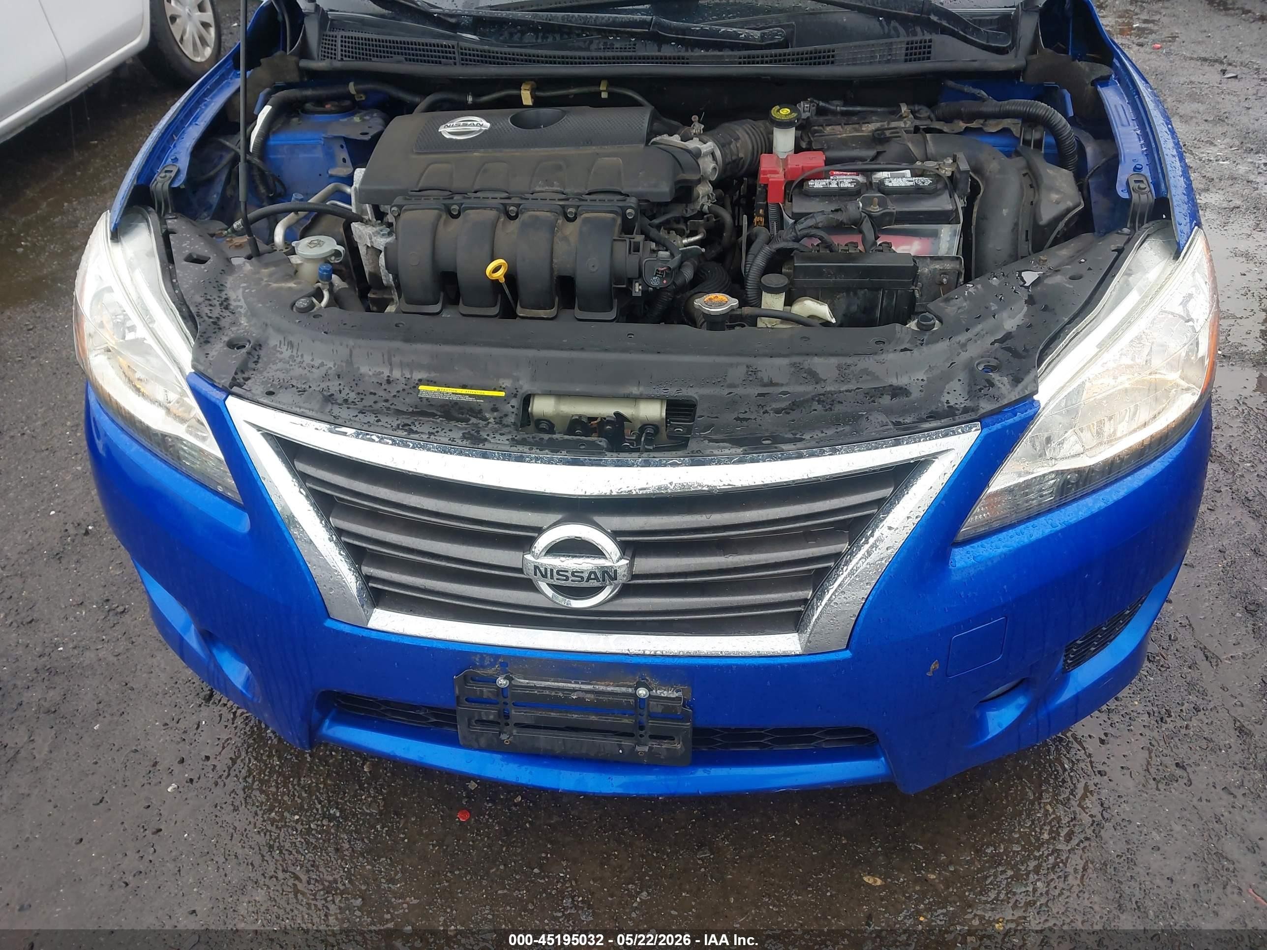 2014 Nissan Sentra Sr Blue vin: 3N1AB7AP2EY300612