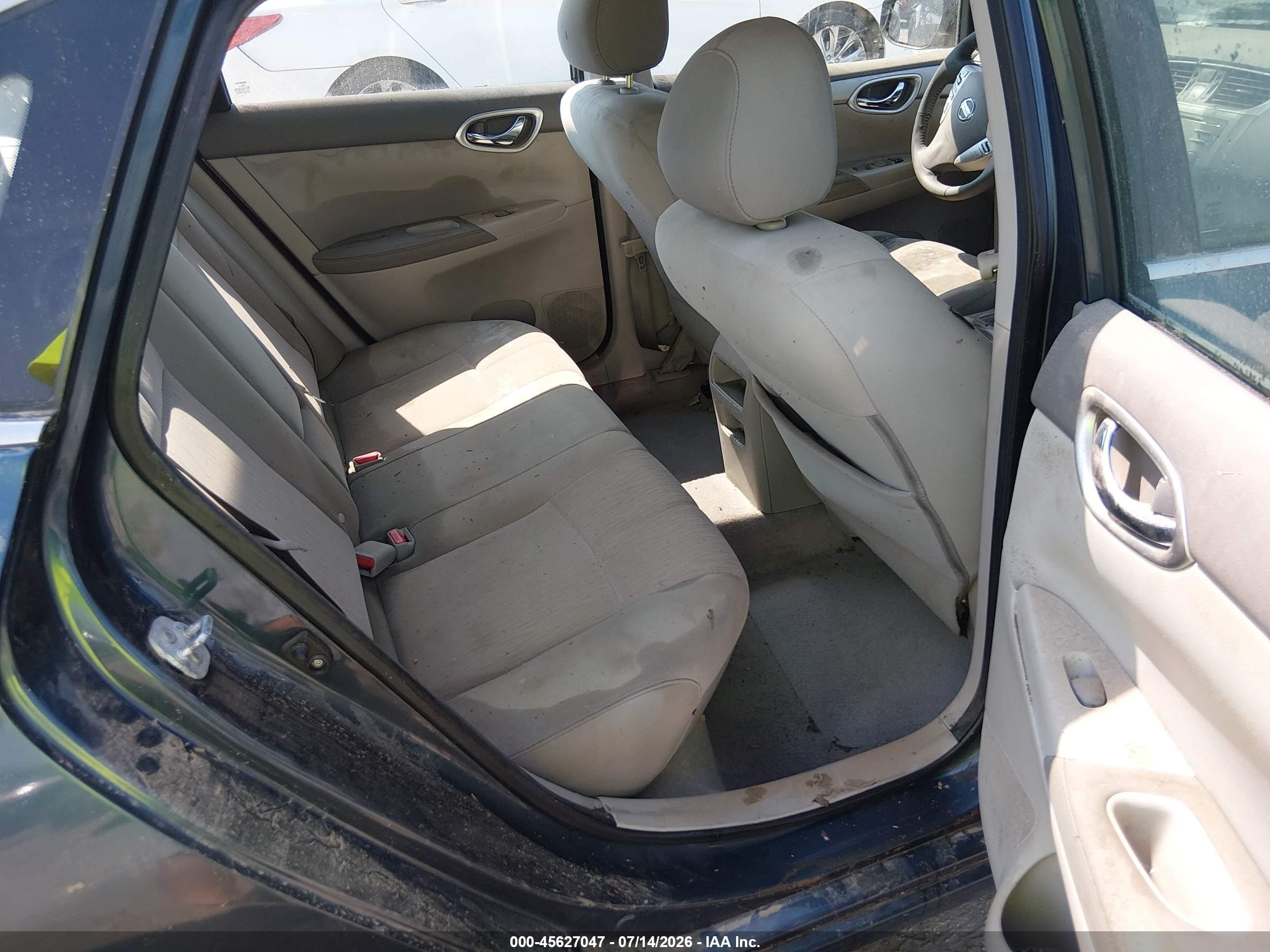 2014 Nissan Sentra Sv Синий vin: 3N1AB7AP2EY305860